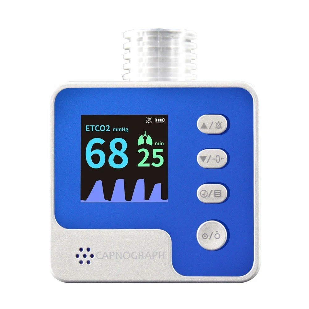 CA10M Mainstream End-tidal Capnograph ETCO2 Respiration Alarm Monitor Human use