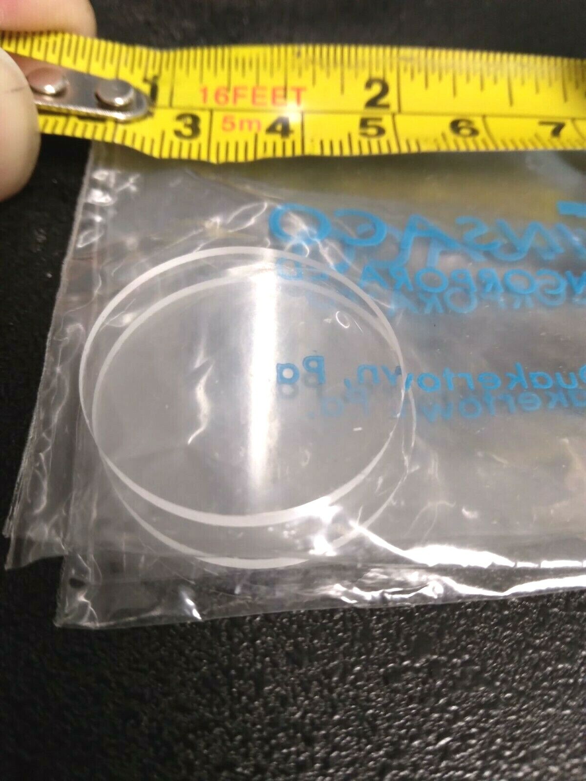 Insaco Sapphire Al2O3 Optical Windows Lenses 1″OD x 2mm (2 Pcs NOS)