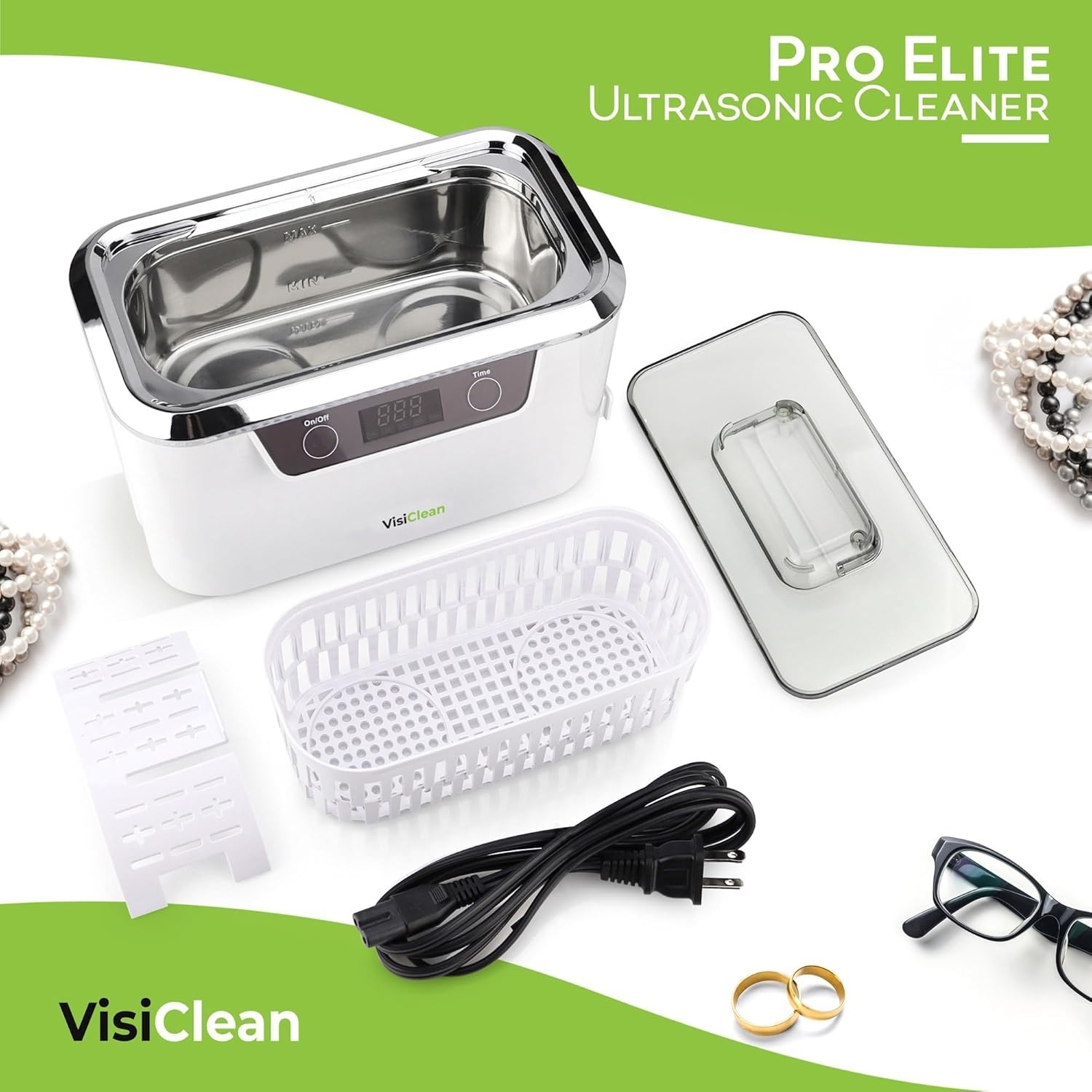 Professional Ultrasonic Jewelry Cleaning System – Touch Control & Auto Shut-Off