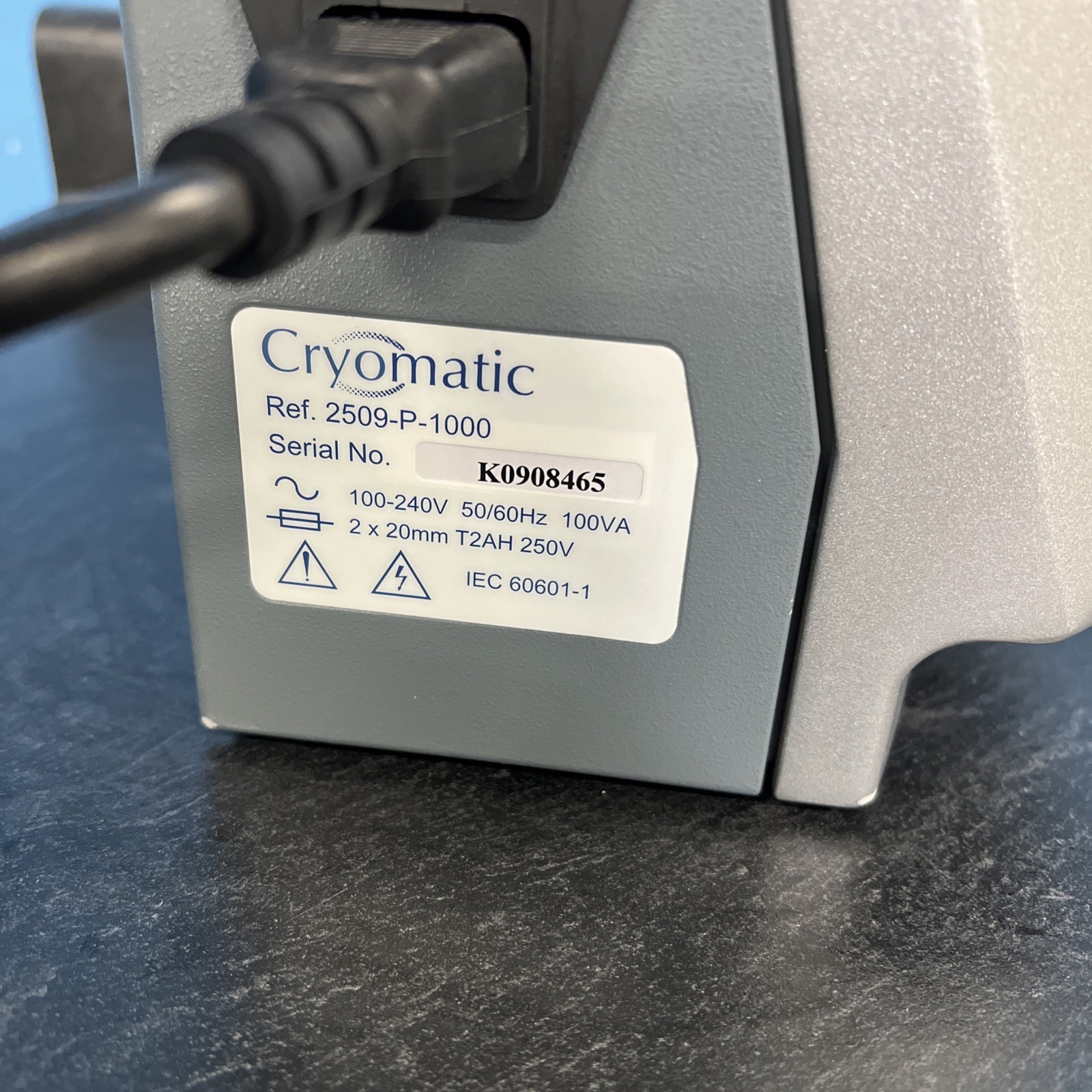 Keeler Cryomatic Console 2509-P-1000 w/ Foot Pedal