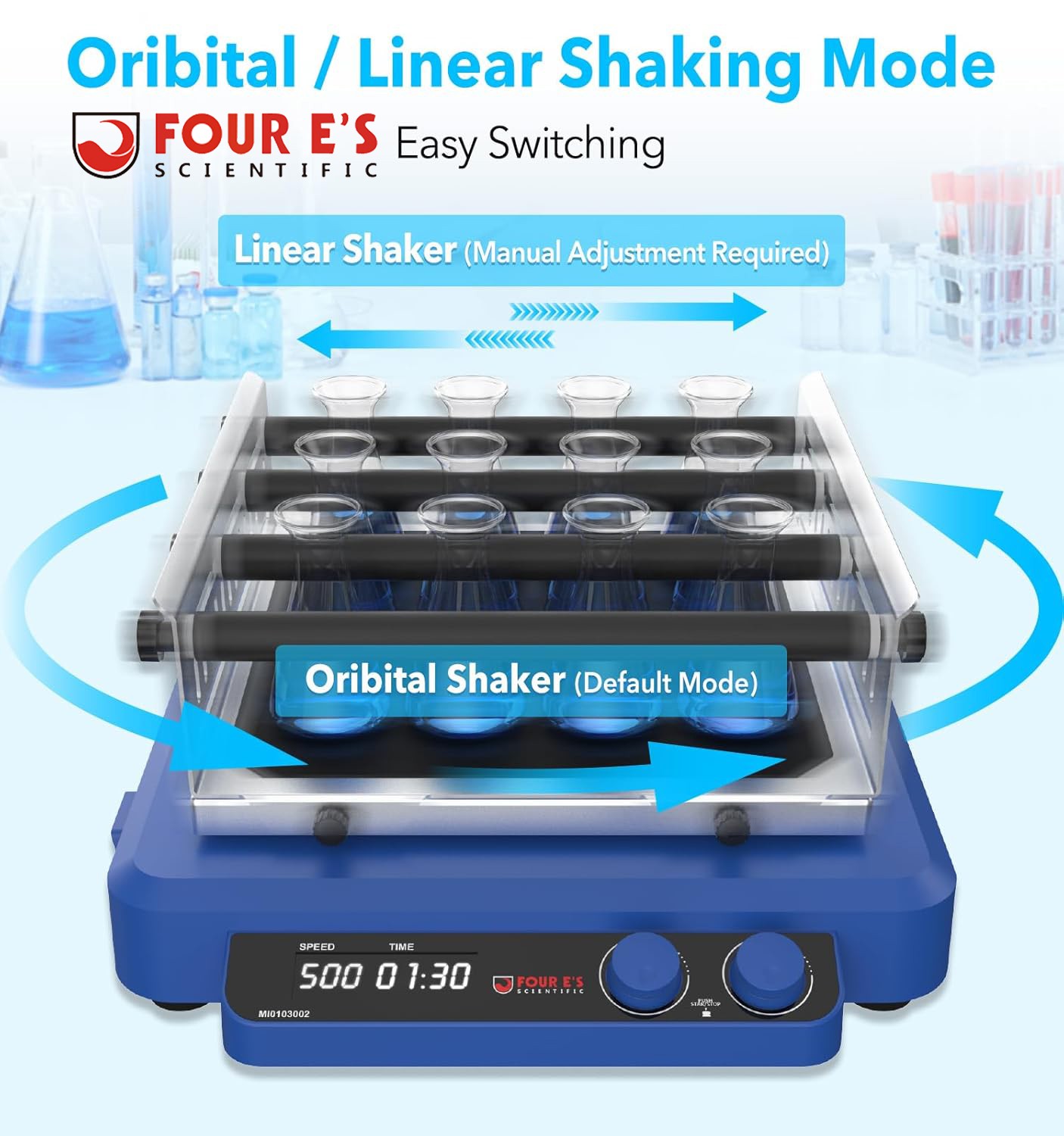 Lab Orbital Shaker Vortex Mixer Oscillator Shaker Lab Shaking Plate Machine New