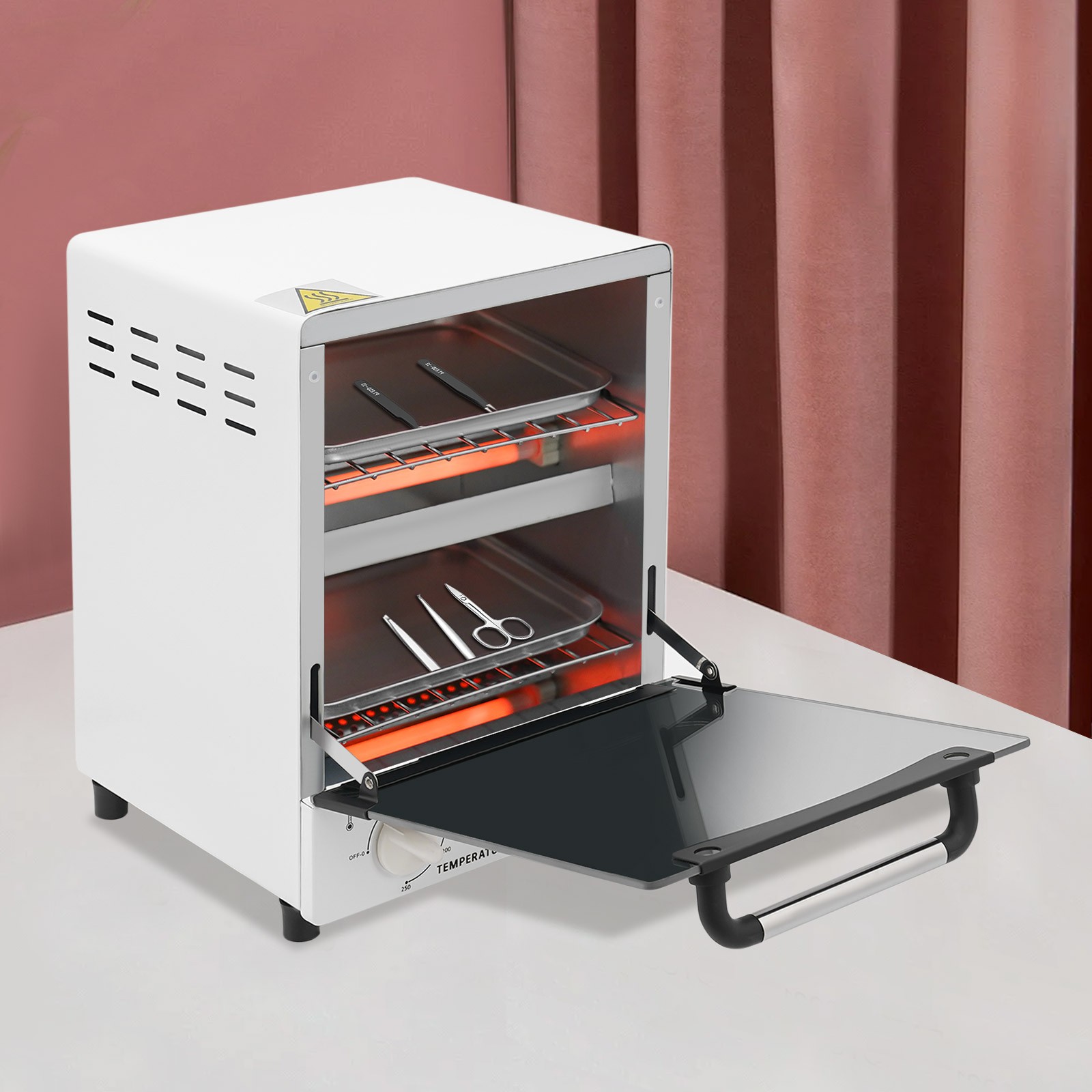 12L High-Temperature Tabletop Sterilizer 1000W 110V For Salon Tools