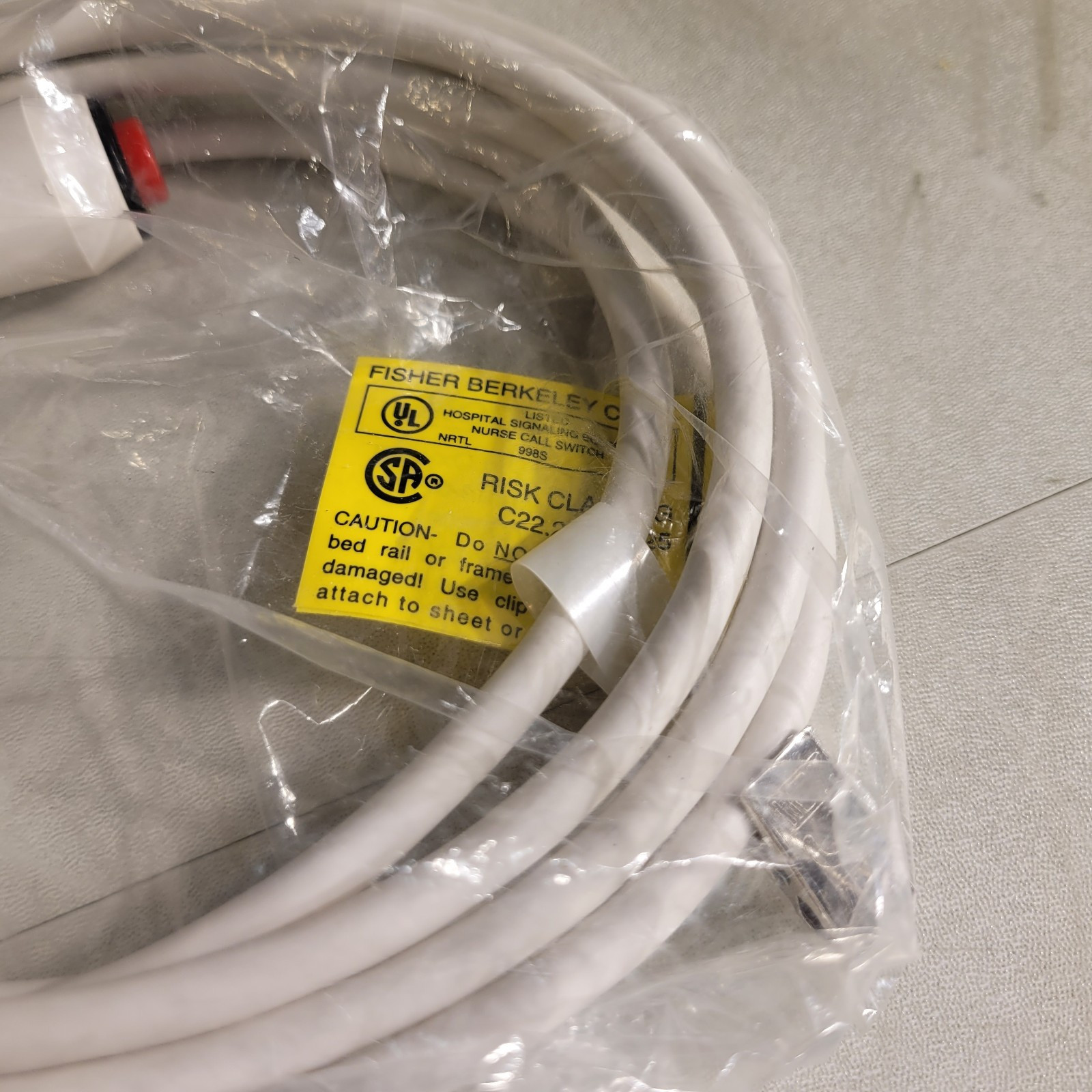 MedTek HTX-11 Call Cord 8-Pin Din Connector Push Button B02709-07