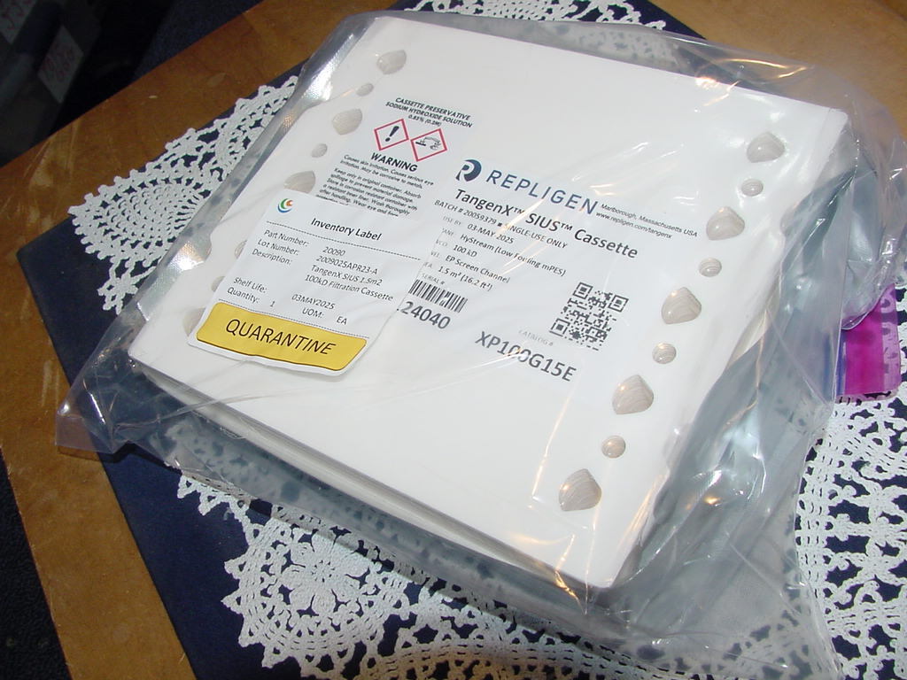 Repligen TangenX SIUS 1.5m2, 100kD Filtration Cassette-EP Screen, XP100G15E NEW!