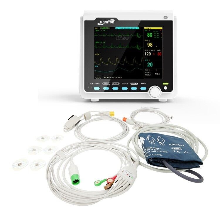 Veterinary ETCO2 Patient monitor Vital Signs Capnograph ECG NIBP SPO2 RESP TEMP