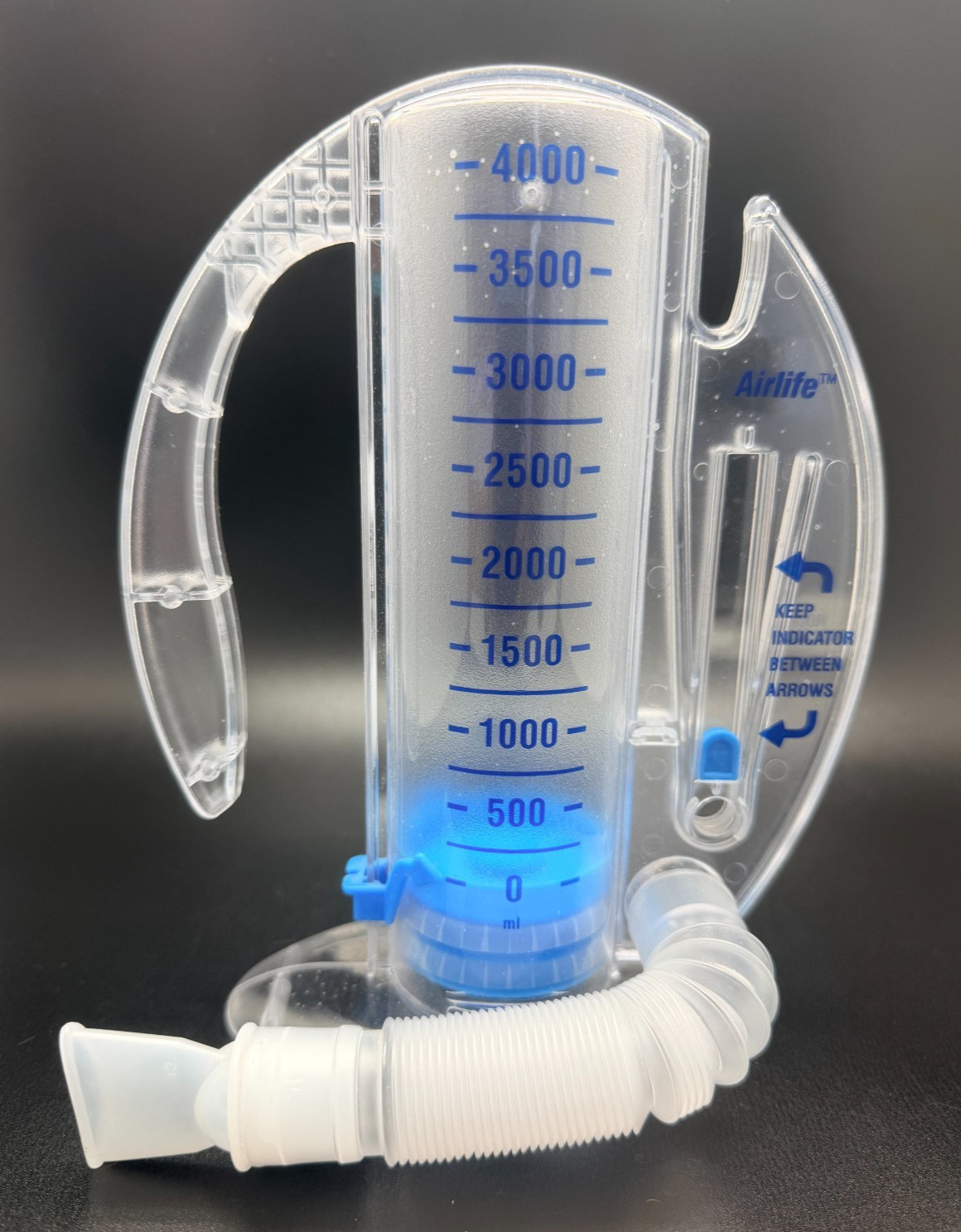 AirLife Volumetric Incentive Spirometer with One-Way Valve 4000 ML