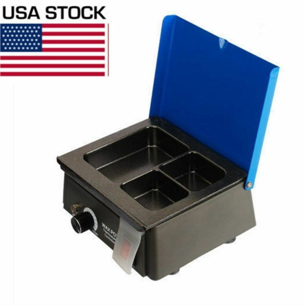 Dental Lab 3-Well Analog Wax Heater Wax Heating Pot Melter JT-15 110V US STOCK