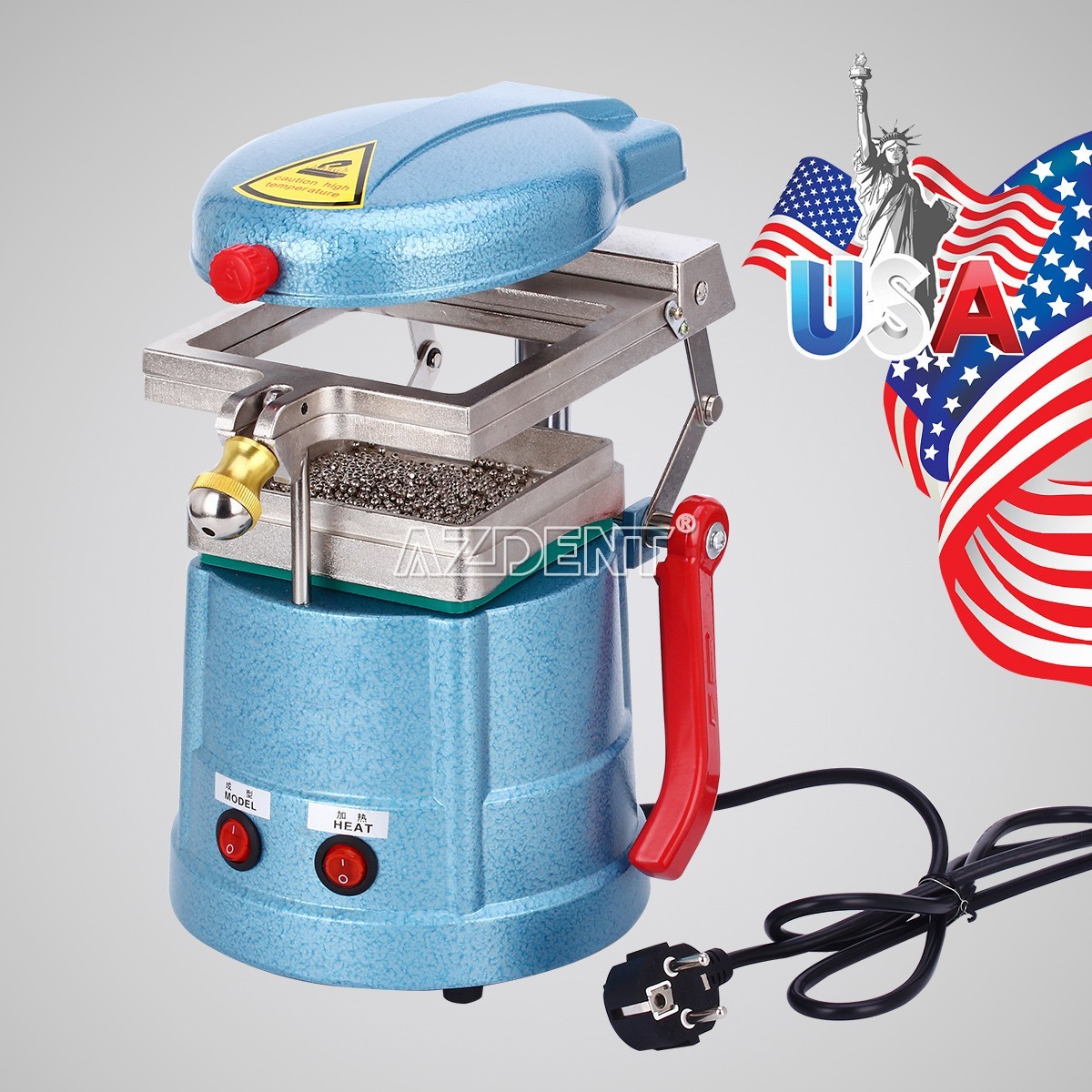 1000W Dental Lab Vacuum Molding Forming Machine Vacuum Former Heat Thermoforming
