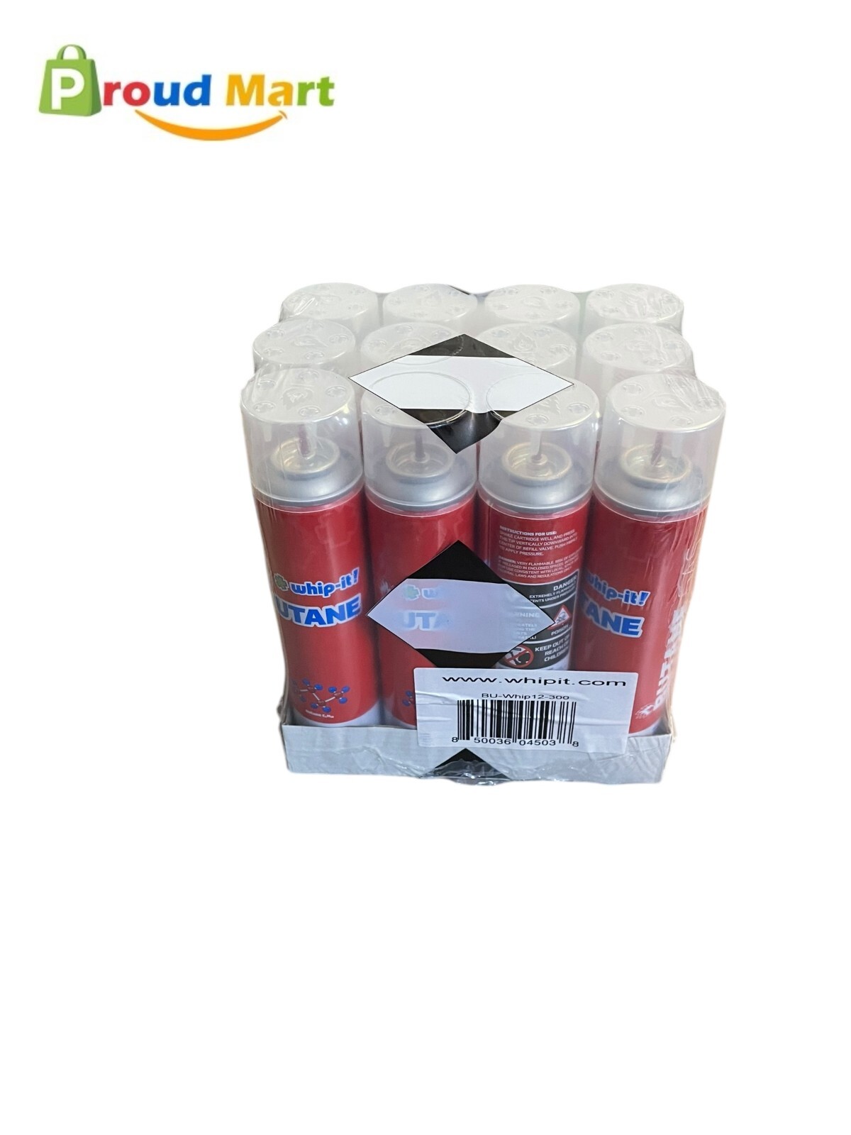 Lot of 2 Whip-it! Premium Butane Zero Impurities 420ML 12 Can Each (24 Cans)