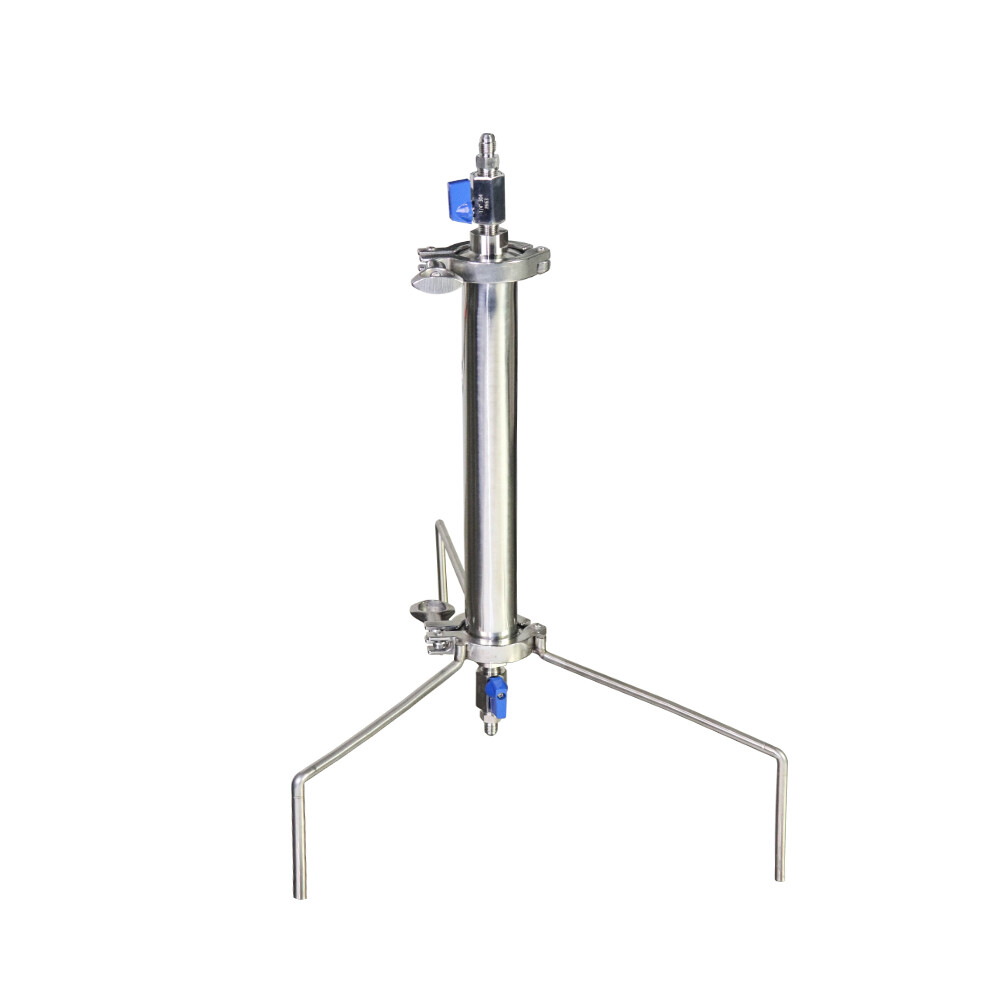45g 12″ SS304 Vacuum Chamber/Tube Plant Essential Oil Extractor with Tripod US