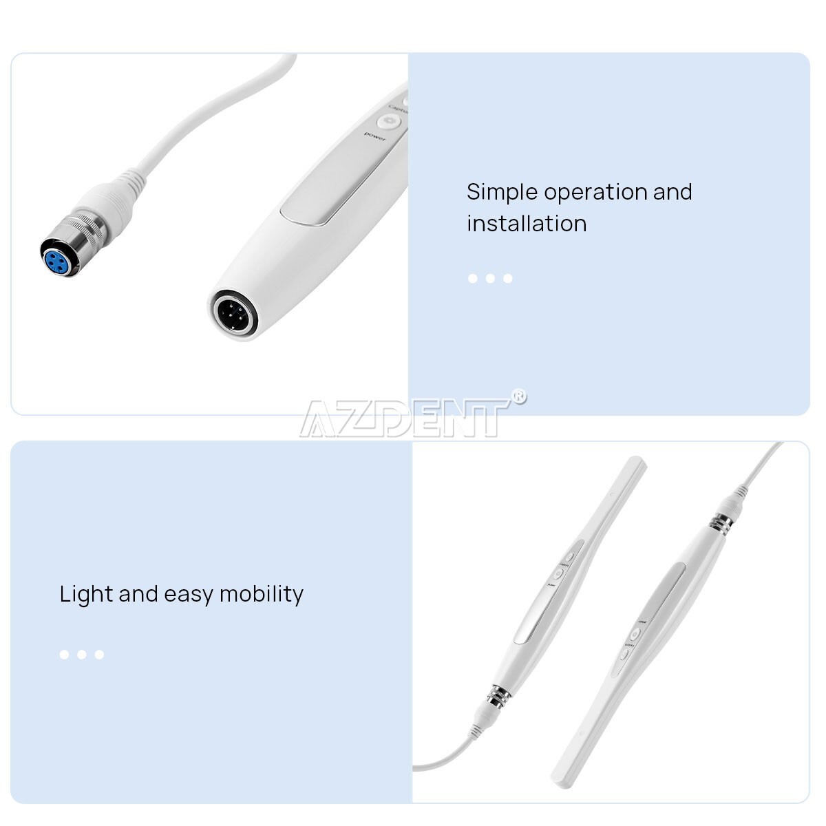 Dental Intraoral Camera Digital Imaging Endoscope 6 LED/8LED Light USB Cable