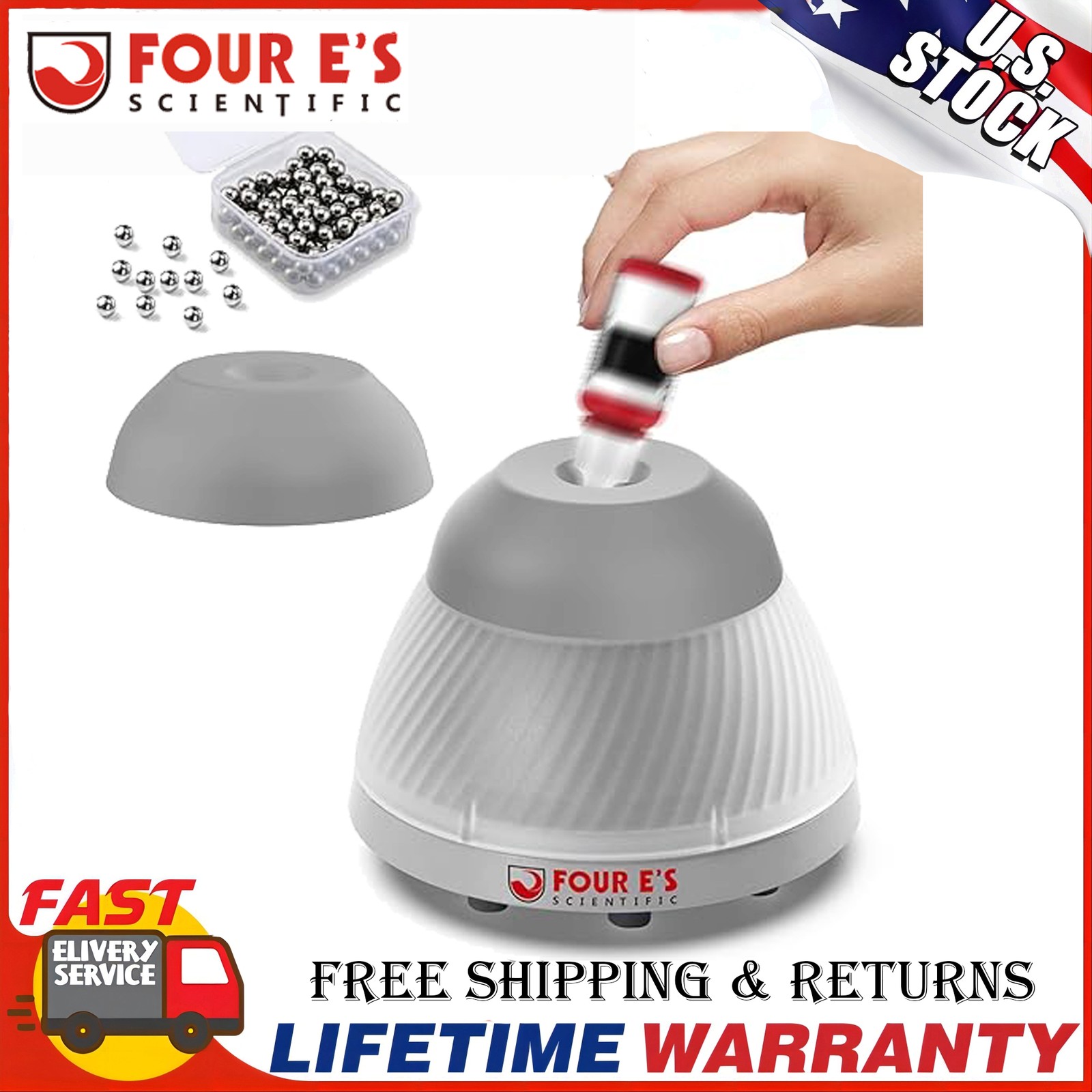Vortex Mixer 5000rpm Mixer Touch Function Mini Lab Vortex Shaker+Cap Mixing Ball
