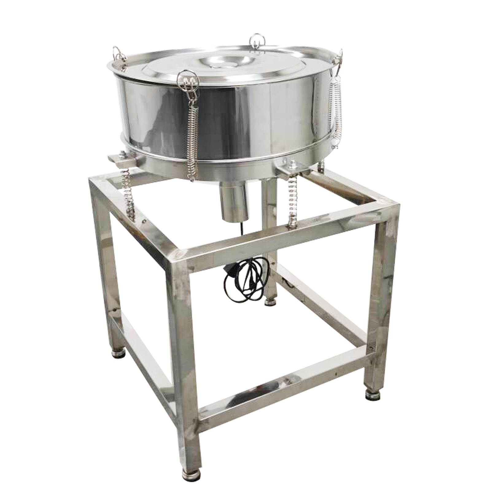 110V/60HZ Vibrating Sieve with 20 Mesh,50 Mesh Screen And Lid Round Shaker