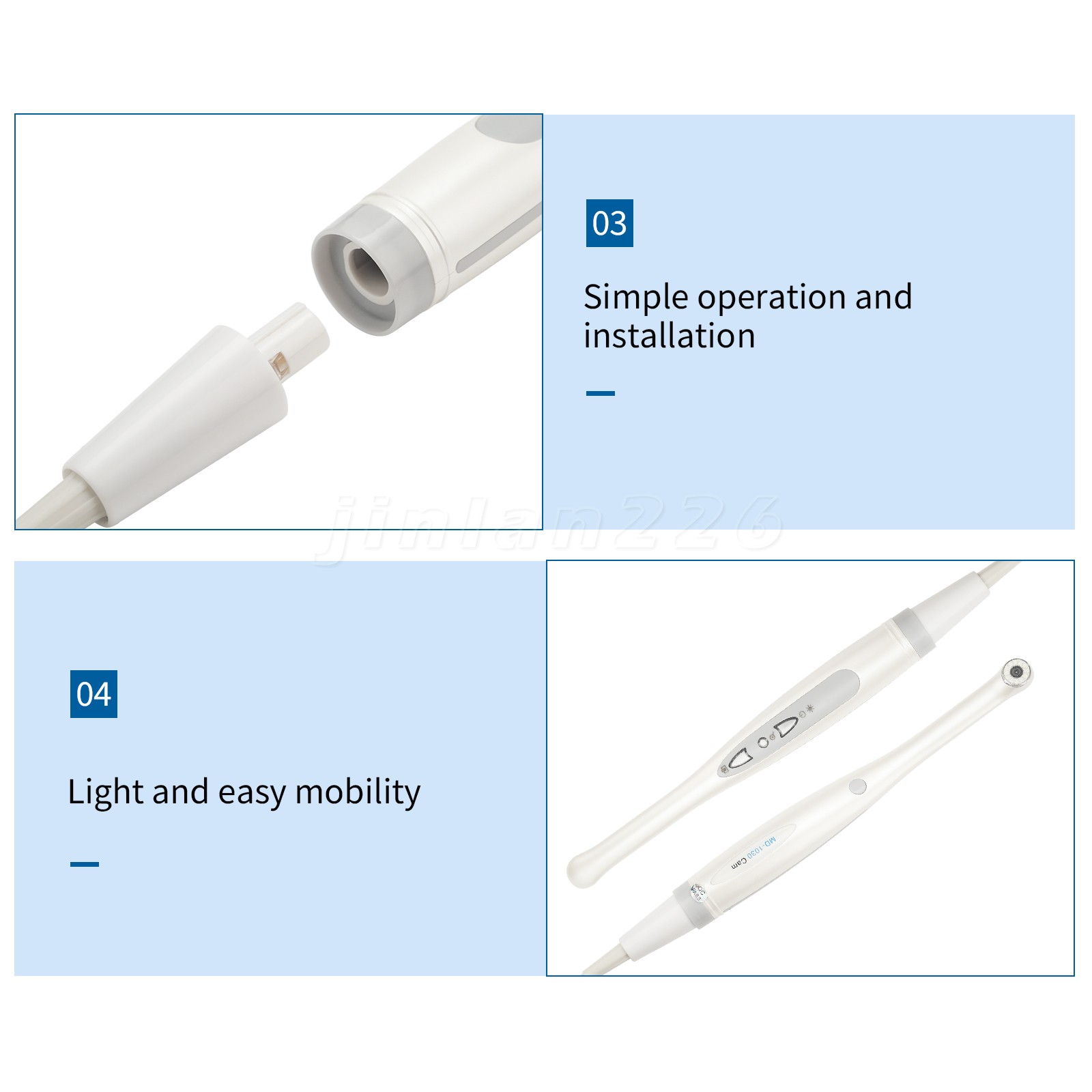 Yabangbag Dental 1:1 Slow-speed Electric Dental Handpiece