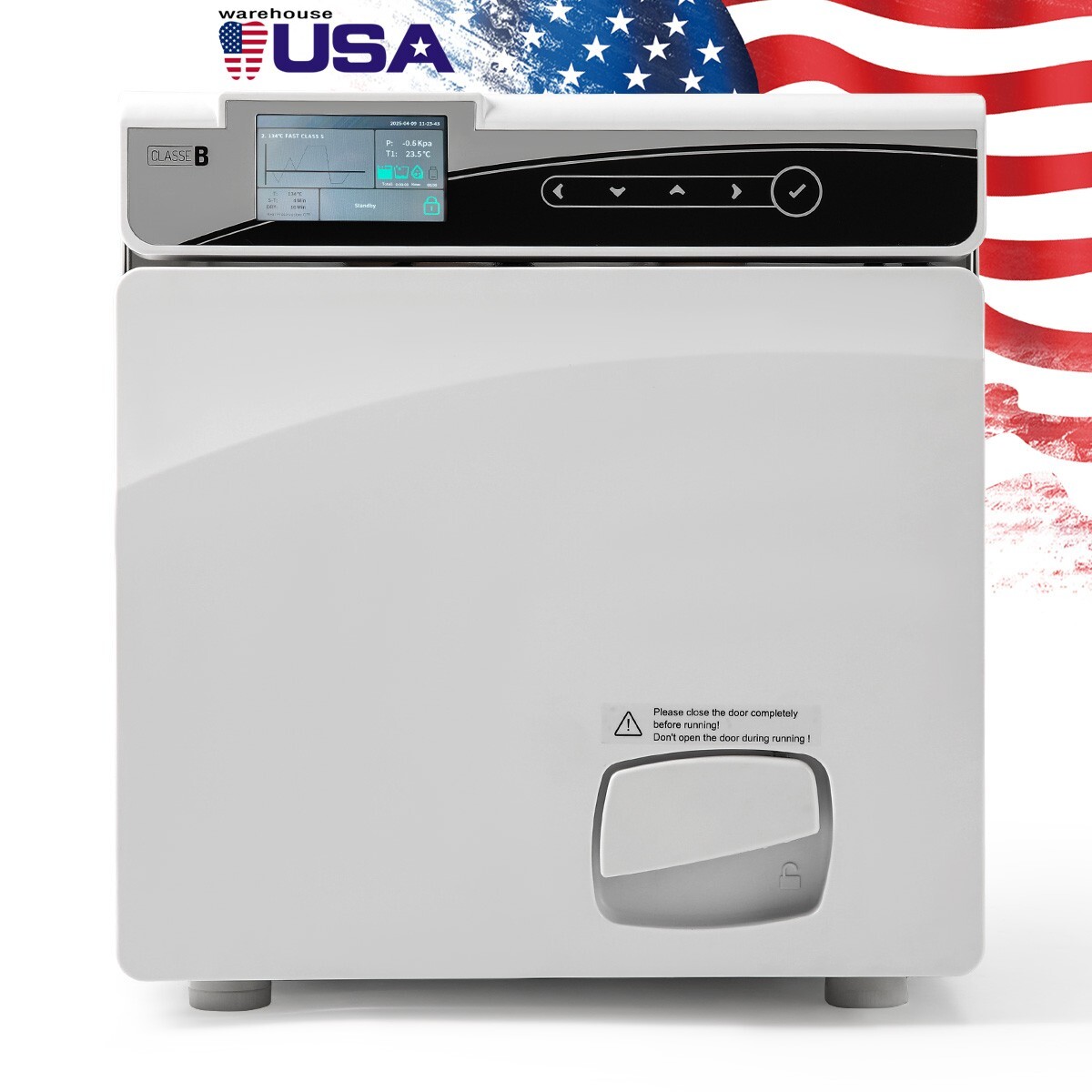 17L Class B Dental Pre-vacuum Steam sterilizer built-in printer With Drying