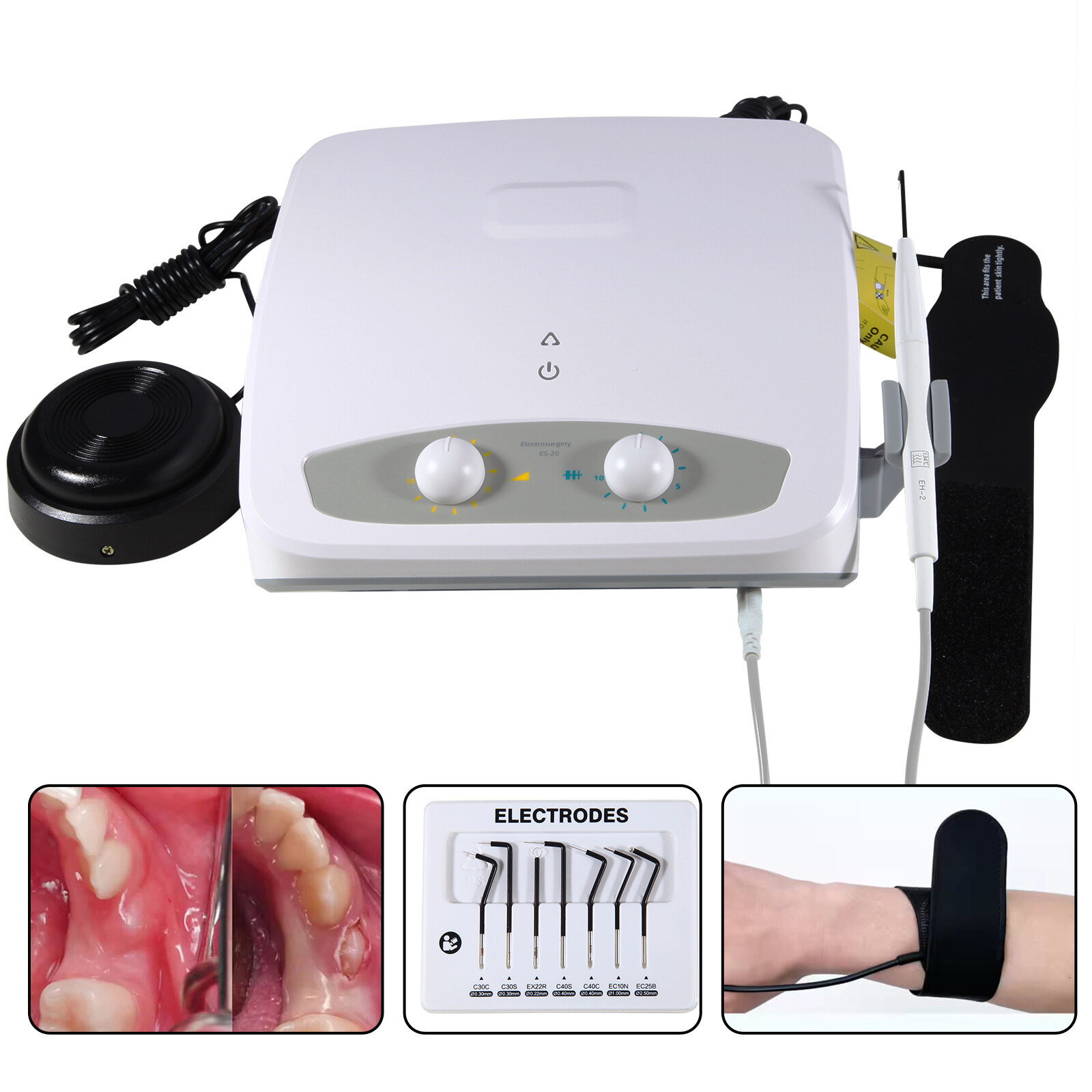Dental Electro Electrosurgery Unit Machine High Frequency Electric w/7 Electrode