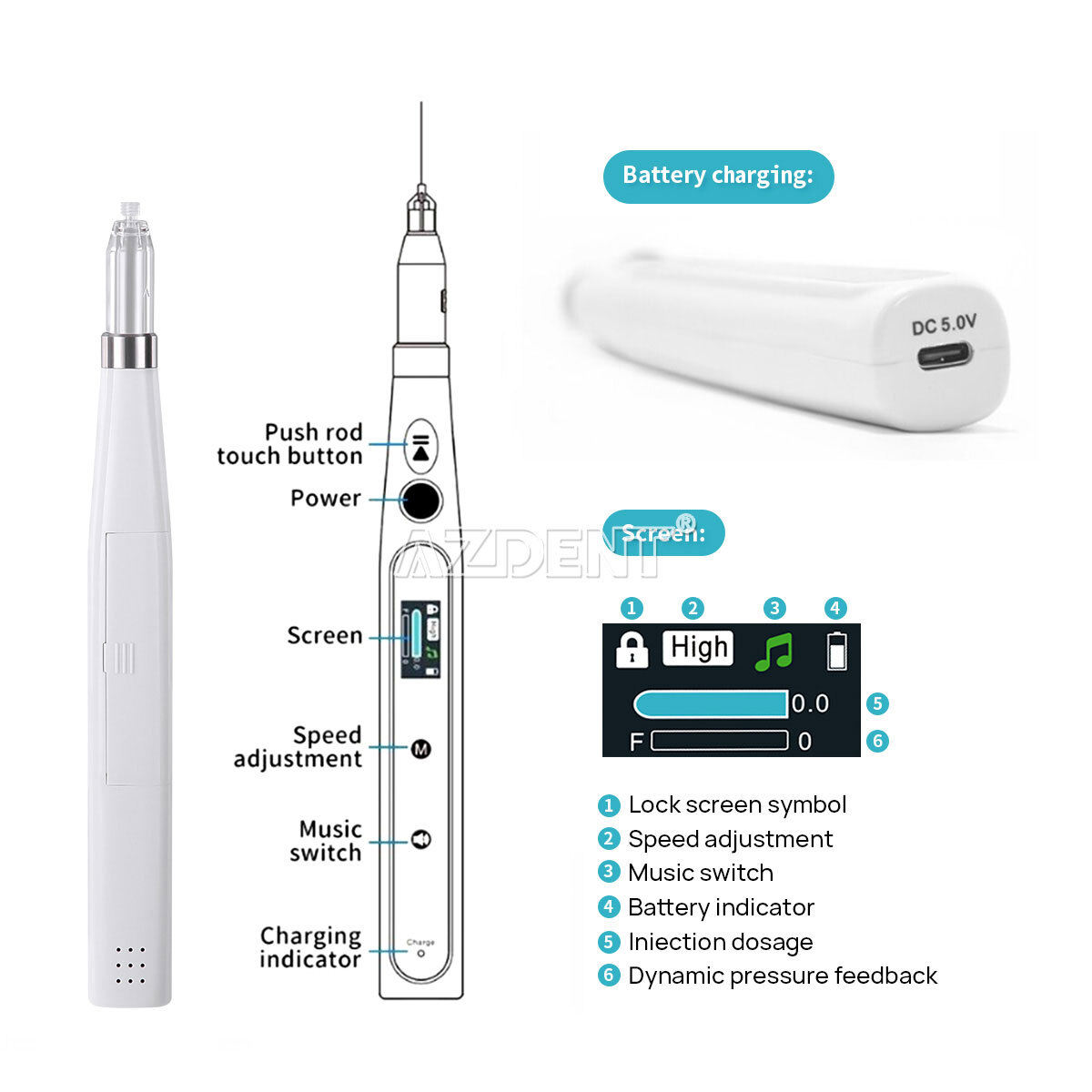 USA Dental Painless Oral Local Anesthesia /Endo Motor Treatment/Endo Heated Pen