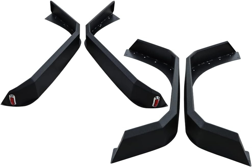 Fender Flares Mud Guard Kit 4PCS 2 Turn Signals 2007-2017 Jeep Wrangler JK JKU