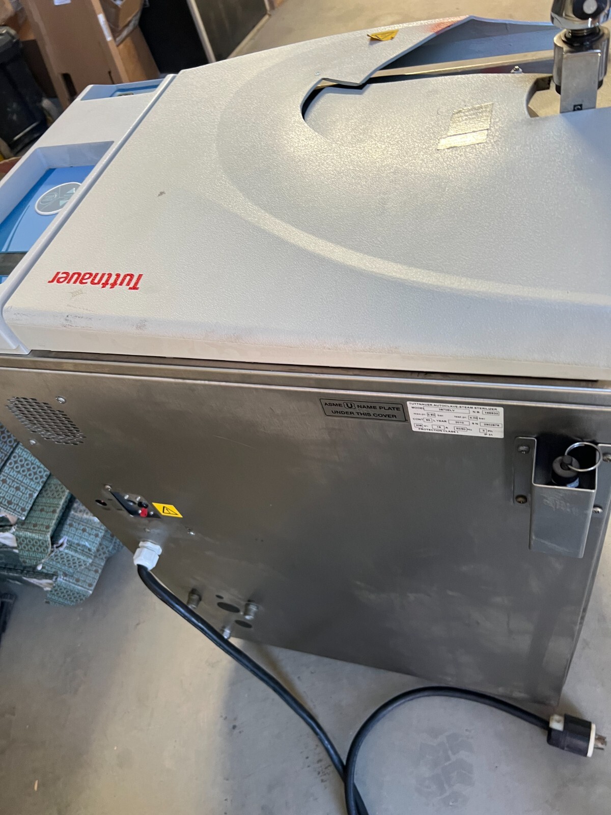 Heidolph Tuttnauer 3870 ELV Vertical Top Loading Automatic Autoclave Sterilizer
