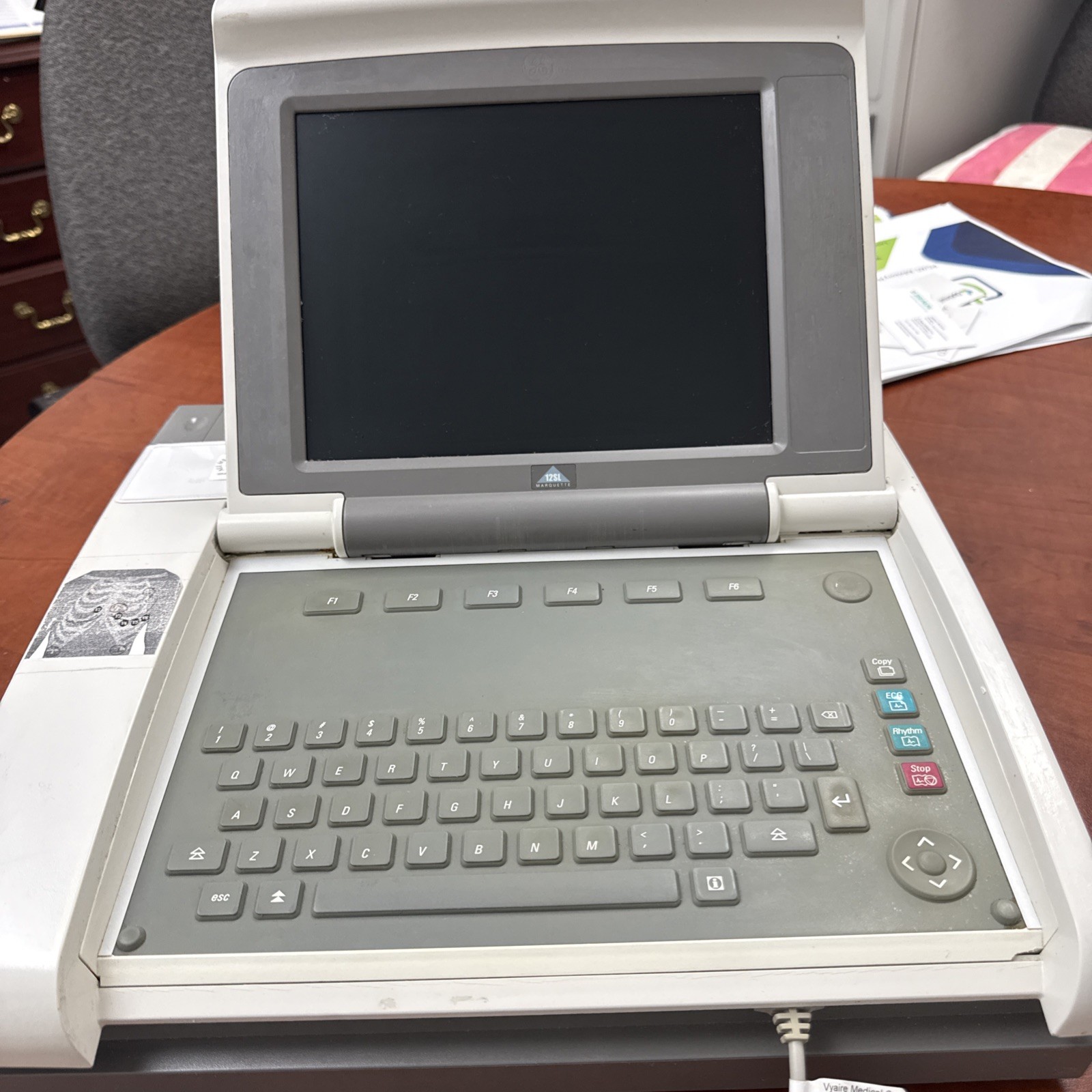GE MAC 5000 ECG Unit Refurbished with New Patient Cable Included.