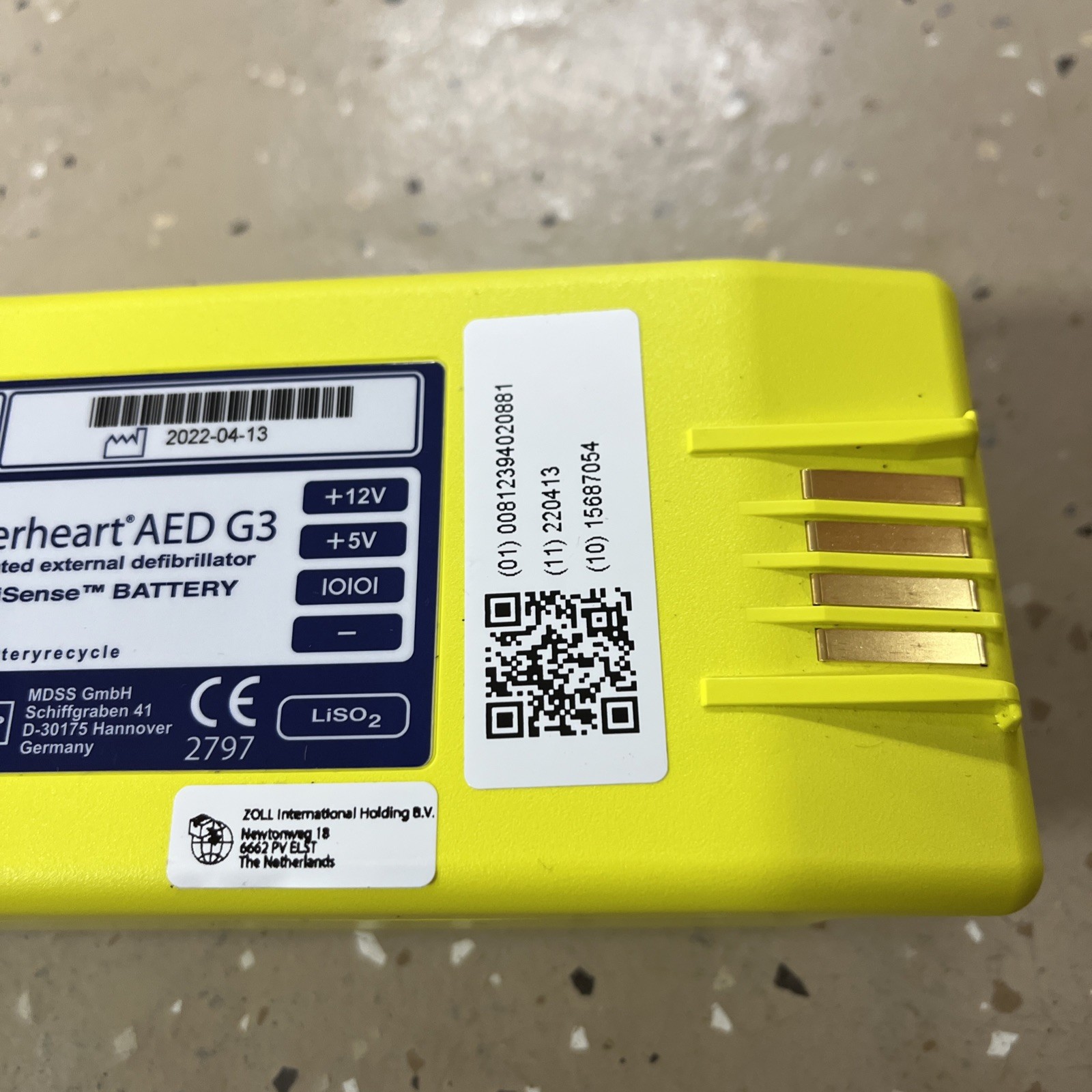 Cardiac Science Intellisense Lithium Battery for PowerHeart G3 AED 9146-302 25%