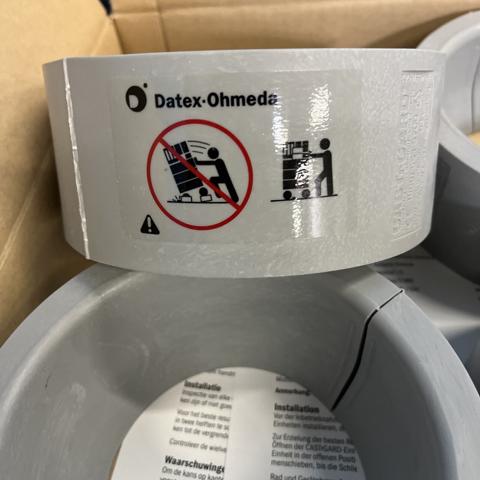 GE/Datex-Ohmeda CASTRGARD SET of 4 – Gray for 5” Caster PN: 1001-3269-000