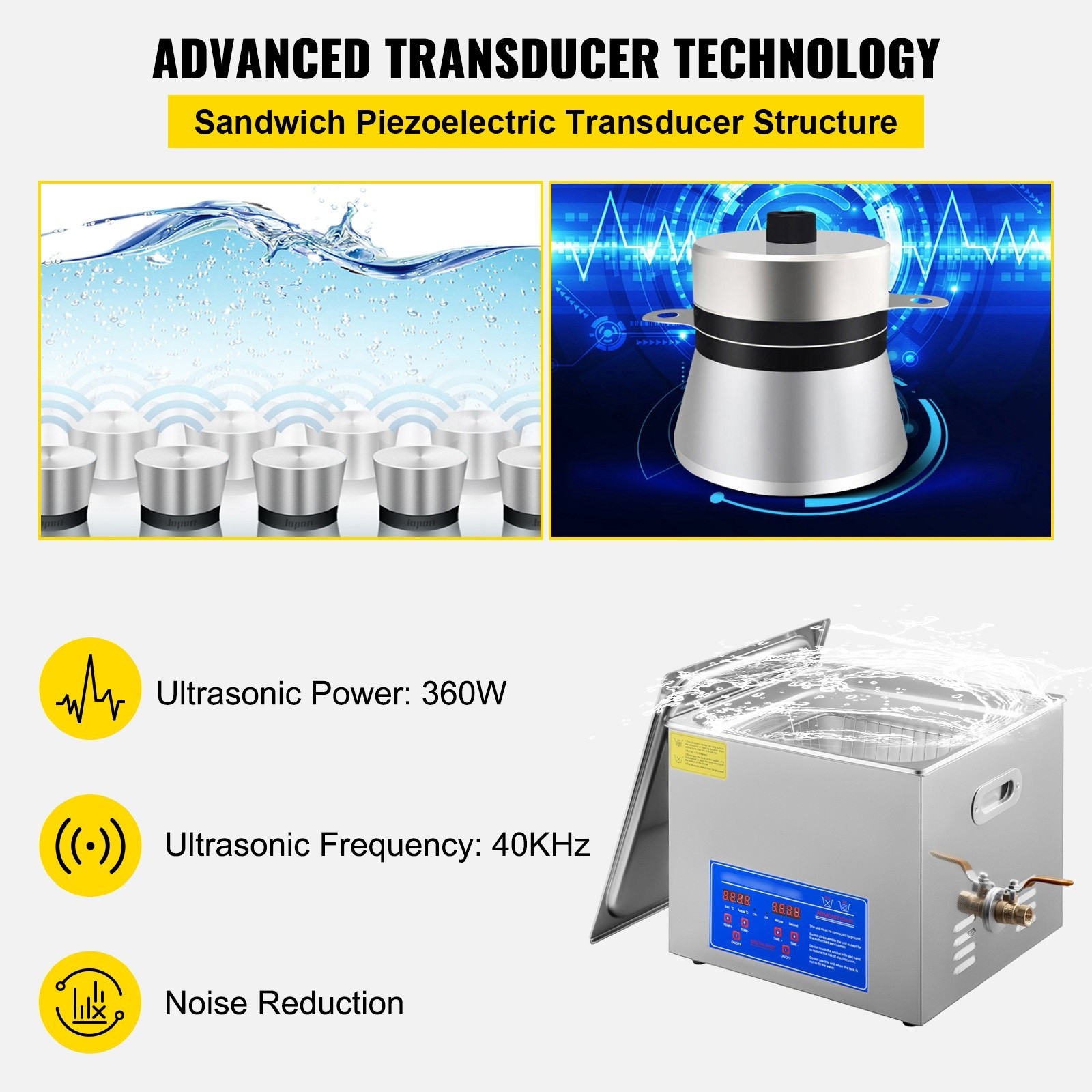 15L Ultrasonic Cleaning Machine Professional Lab Ultrasonic Cleaning Machine…