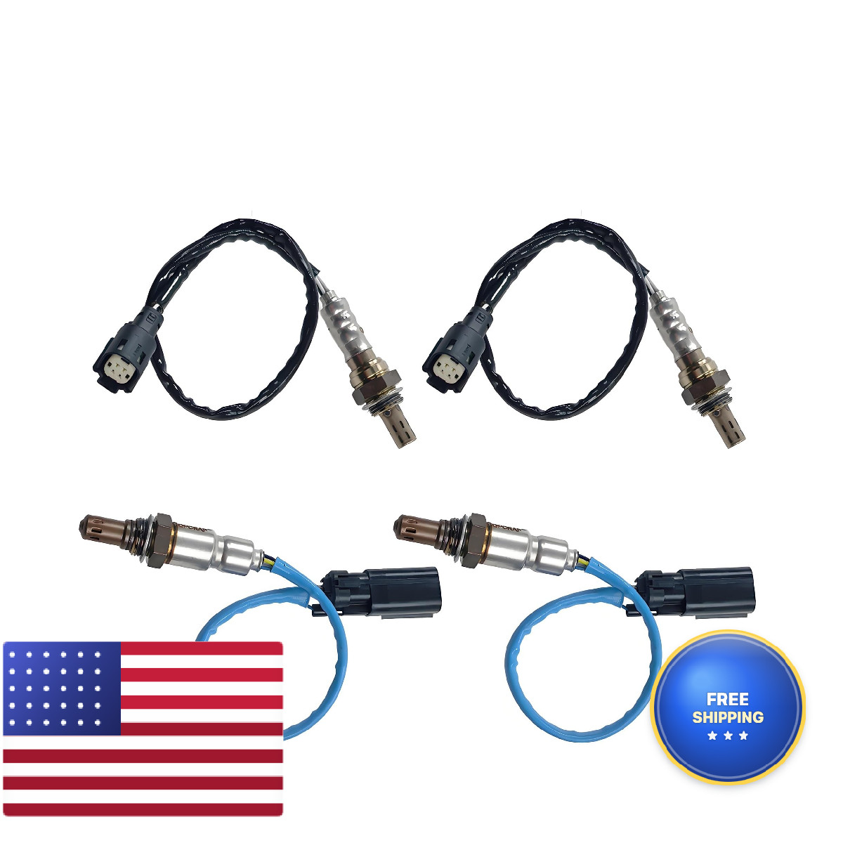 Xinlidatech 4Pcs Oxygen O2 Sensor Fit For Ford F150 3.7L 2011 2012 2013 2014
