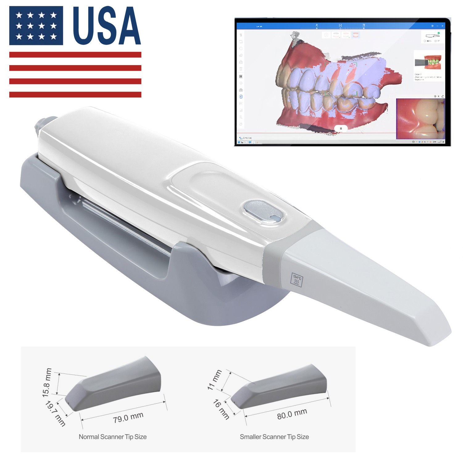 Dental Disposable Prophy Angles Cups for Contra Angle 90° angle Blue 100pcs
