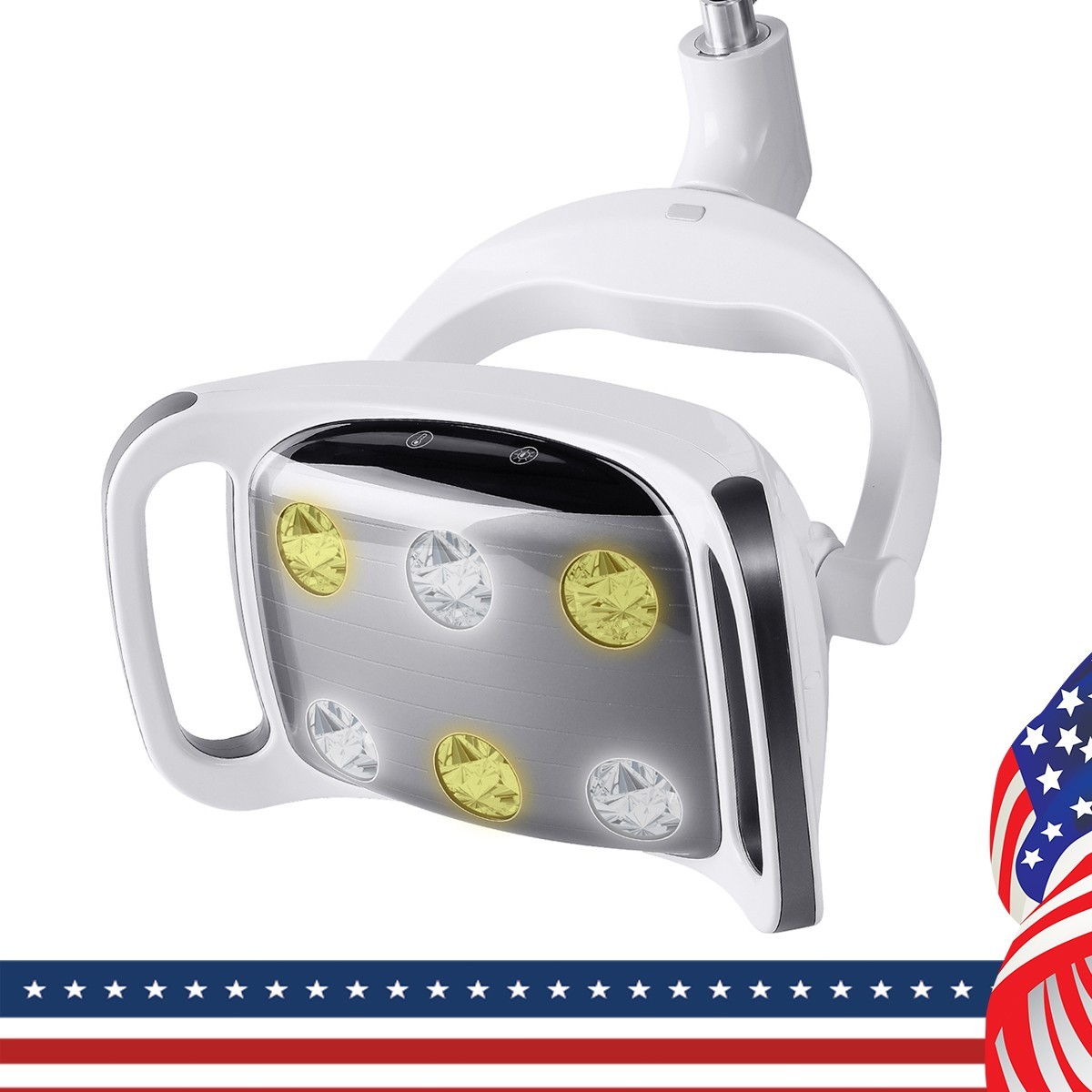 9W Dental 6LED Lamp Oral Light Lamp Induction Sensor LCD Display For Unit Chair
