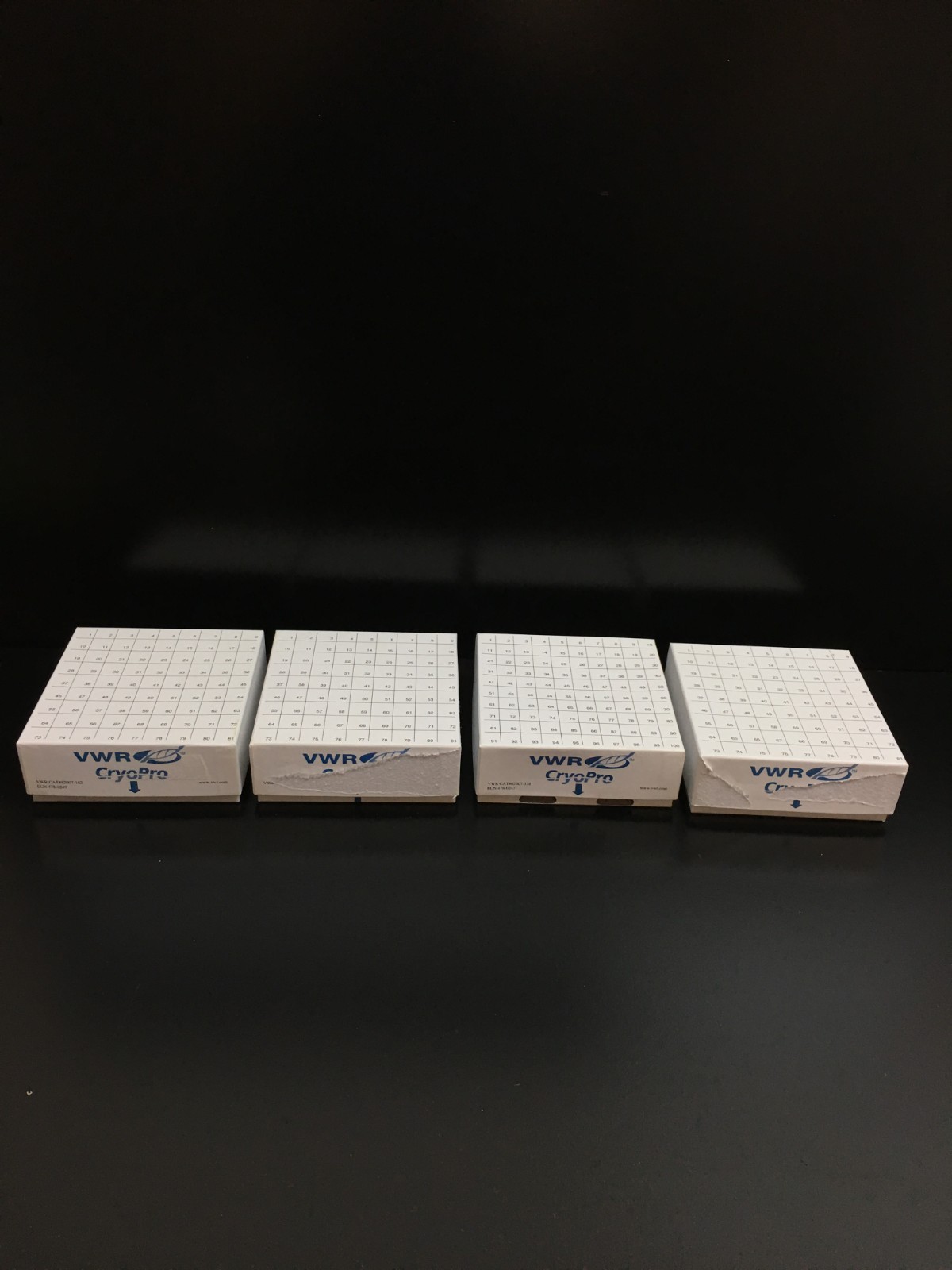 VWR Cat No 82007-158 CryoPro Fiberboard Storage Boxes Lot 4 PCS