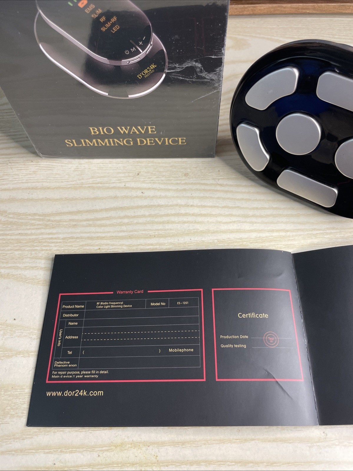 D’OR24K Prestige Bio Wave Portable Slimming Device for Weight Reduction