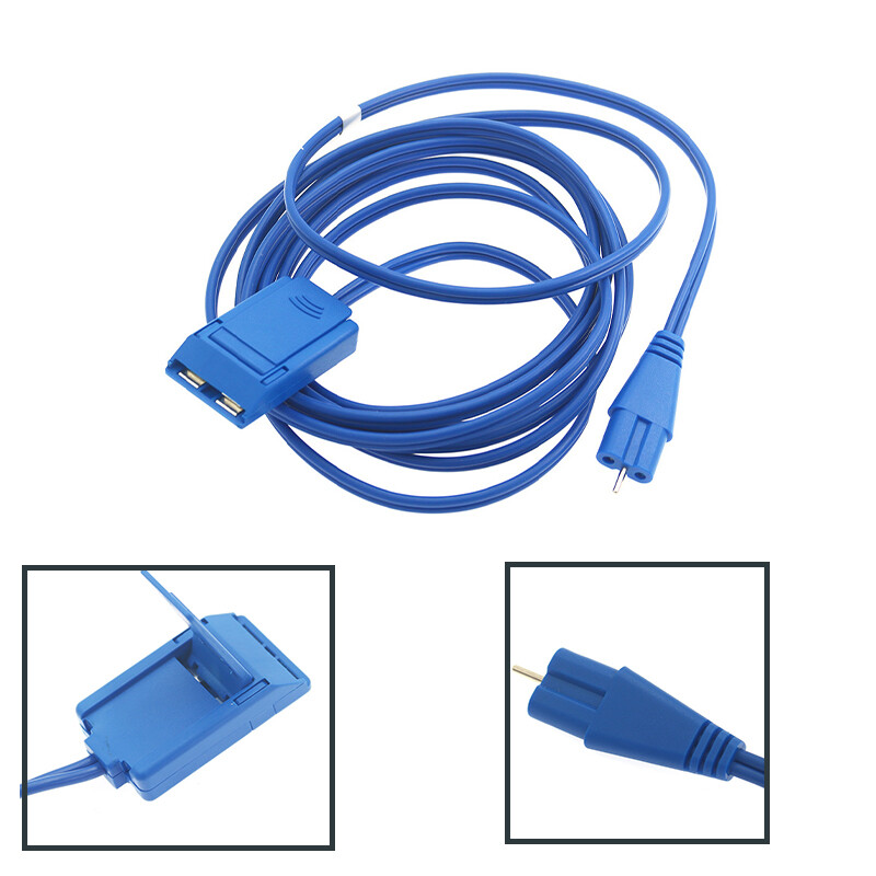 Medical ESU Plate Electrosurgical Negative Plate Cable Wire American REM Plug 3m