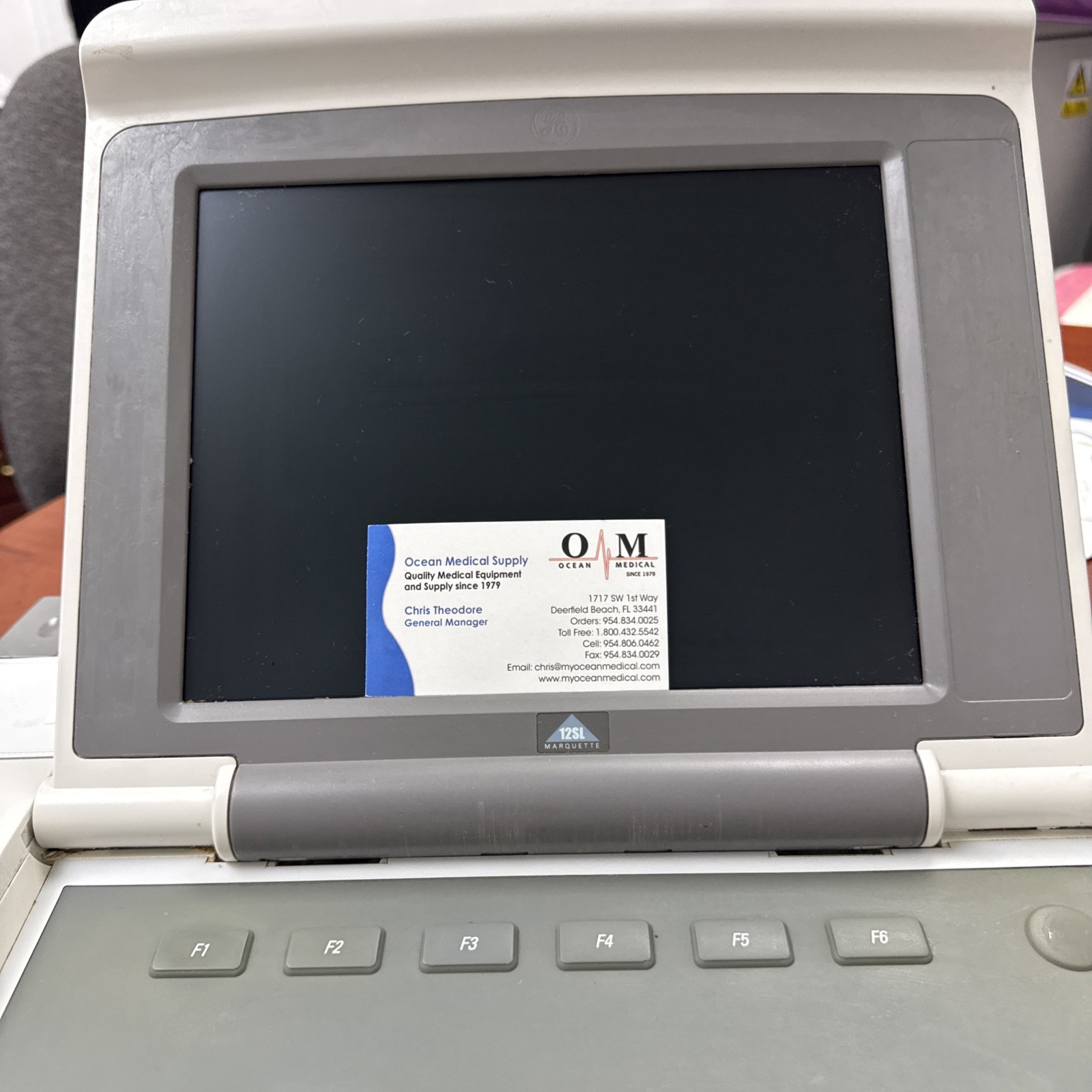 GE MAC 5000 ECG Unit Refurbished with New Patient Cable Included.