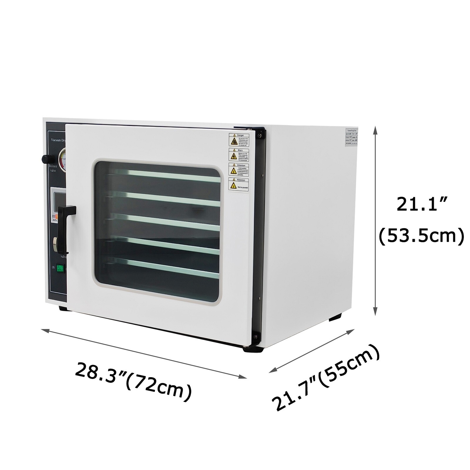 5-layer Laboratory Equipment 1.9 Cu Ft Digital Vacuum Drying Oven 1400W 110V