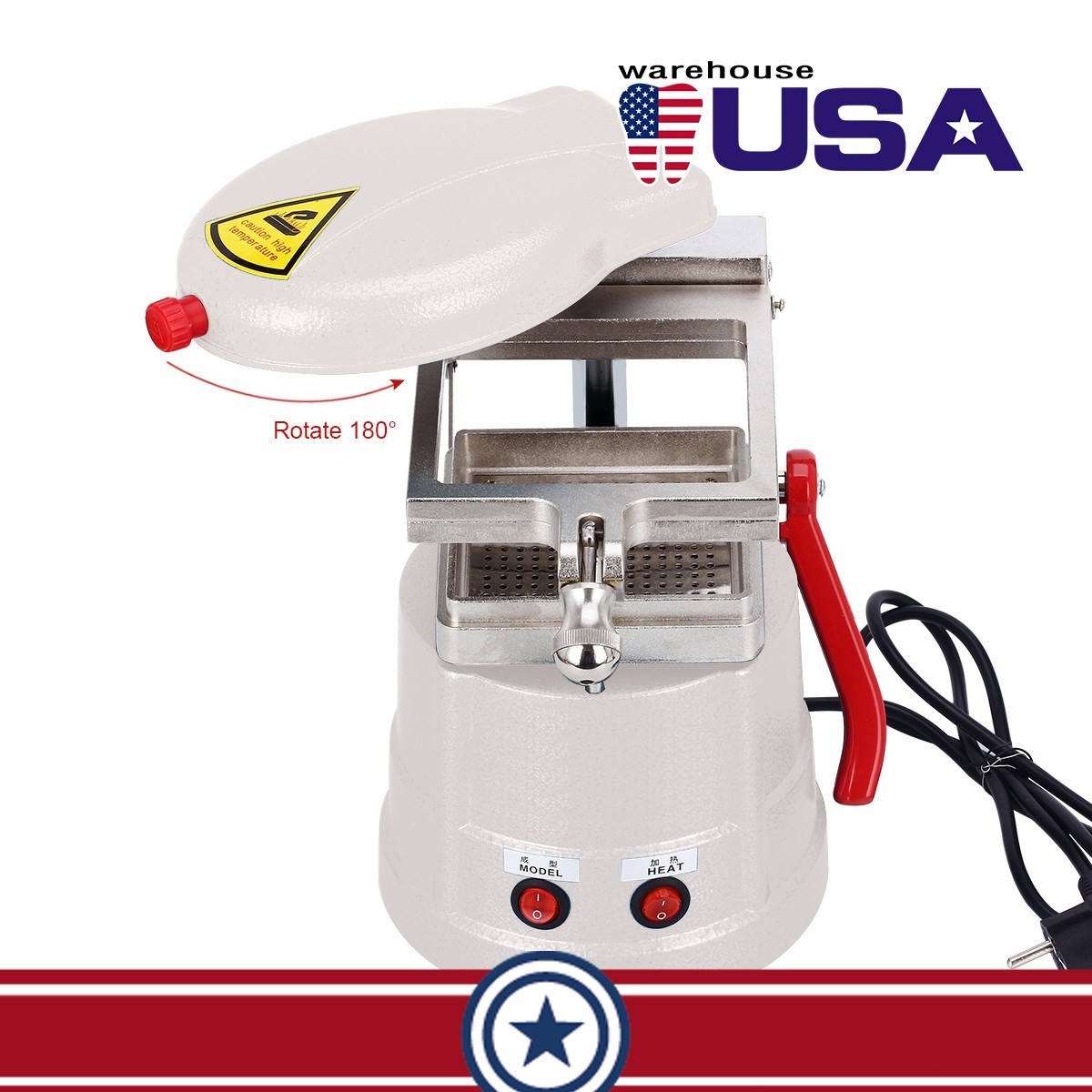Dental Vacuum Forming Molding Machine Former Heat Thermoforming Tray Retainer