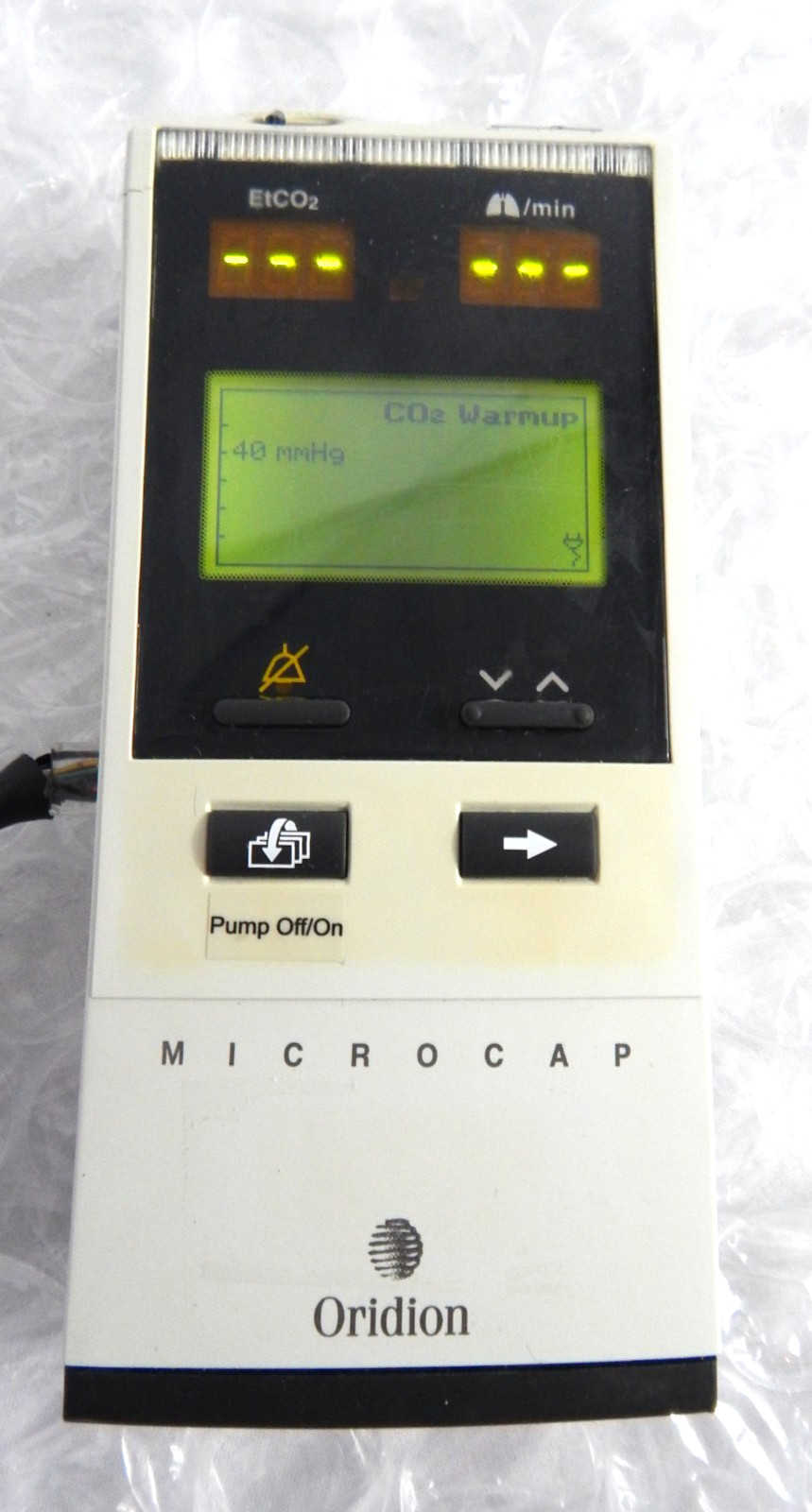ORIDION MICROCAP HANDHELD CAPNOGRAPH S/N 451