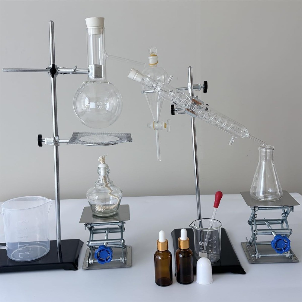 Stainless Steel Lab Scissor Jack Table Lift Stand Mini Laboratory Platform 4×4