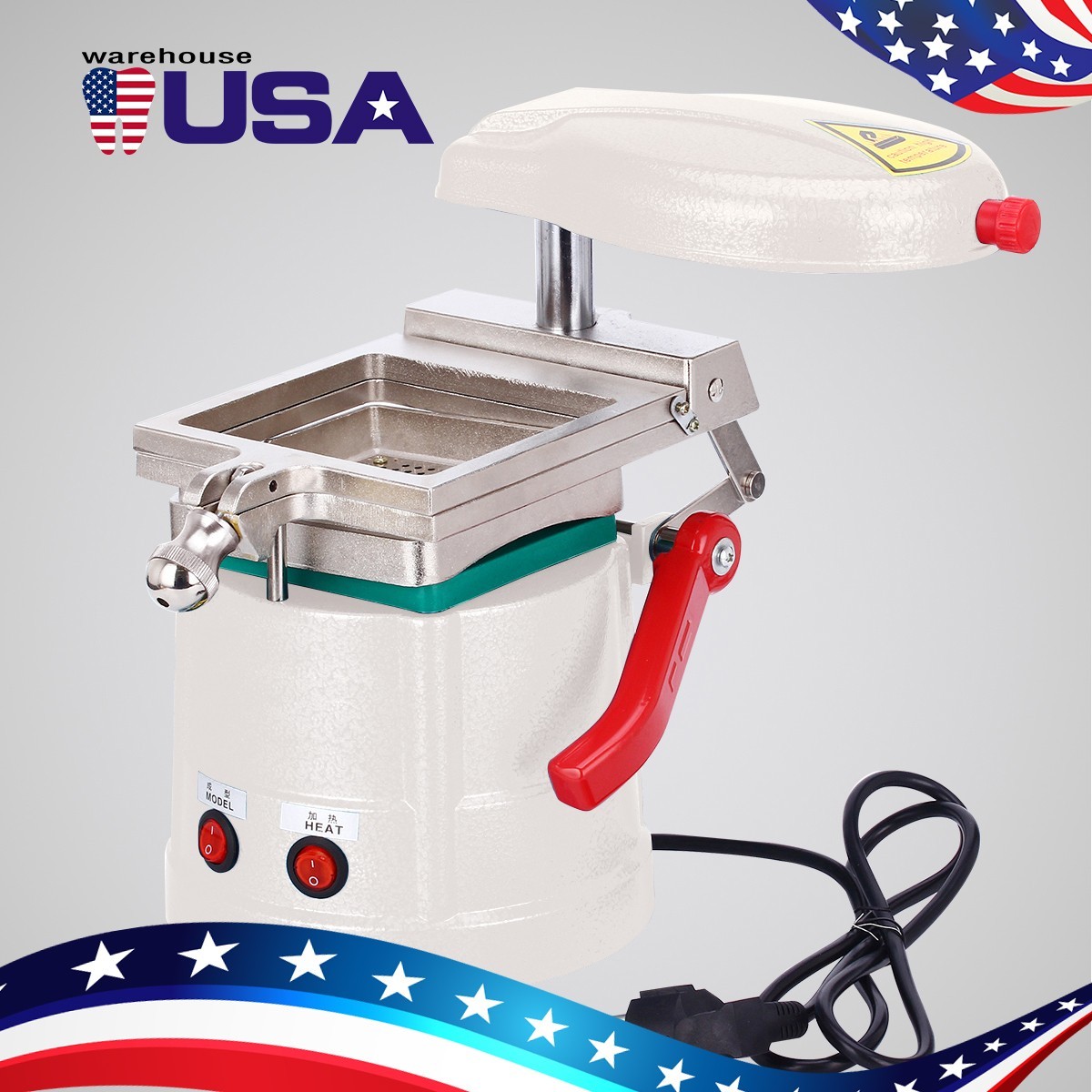 Dental Vacuum Forming Molding Machine Former Heat Thermoforming Steel Grits