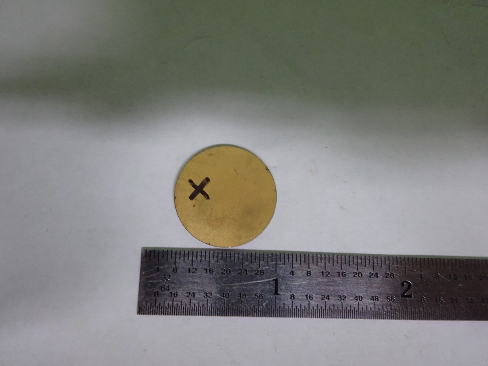 LANGATATE LGT SINGLE CRYSTAL BLANK GOLD PLATED PIEZOELECTRIC AS IS BIN#Y7-H-04