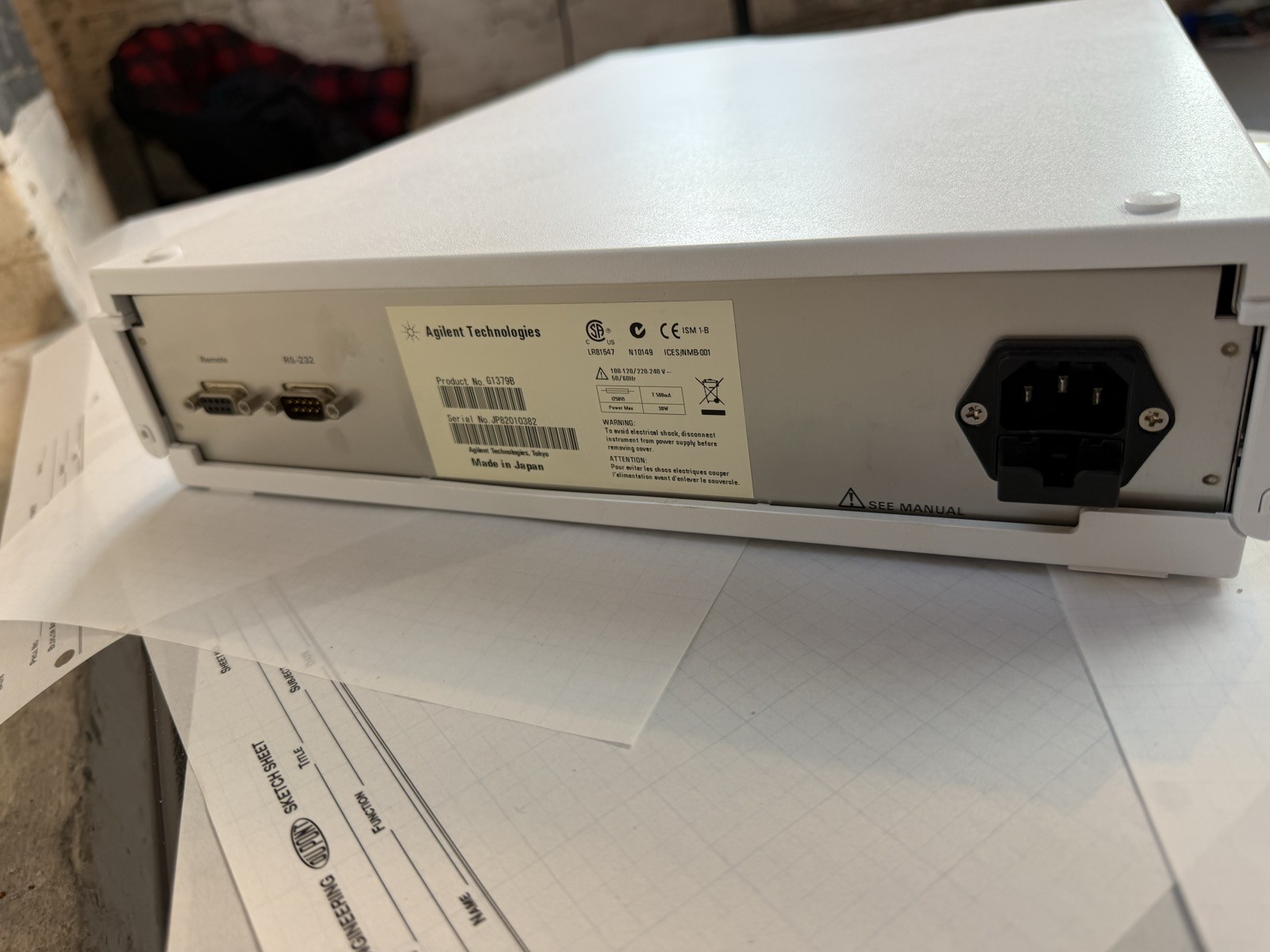Agilent 1200 G1379B Micro Vacuum Degasser HPLC S/N JP82010382 — Powers On