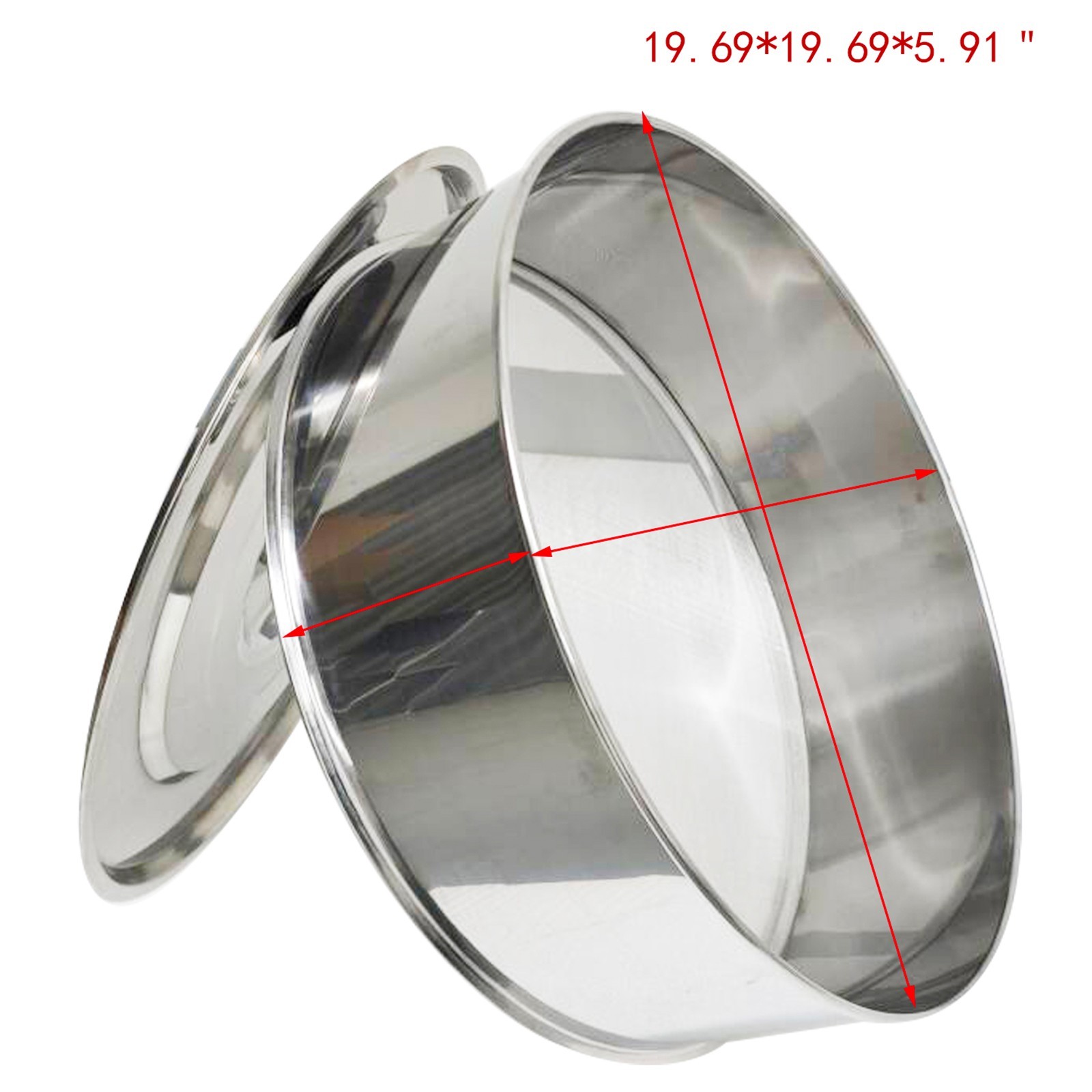 110V/60HZ Vibrating Sieve with 20 Mesh,50 Mesh Screen And Lid Round Shaker