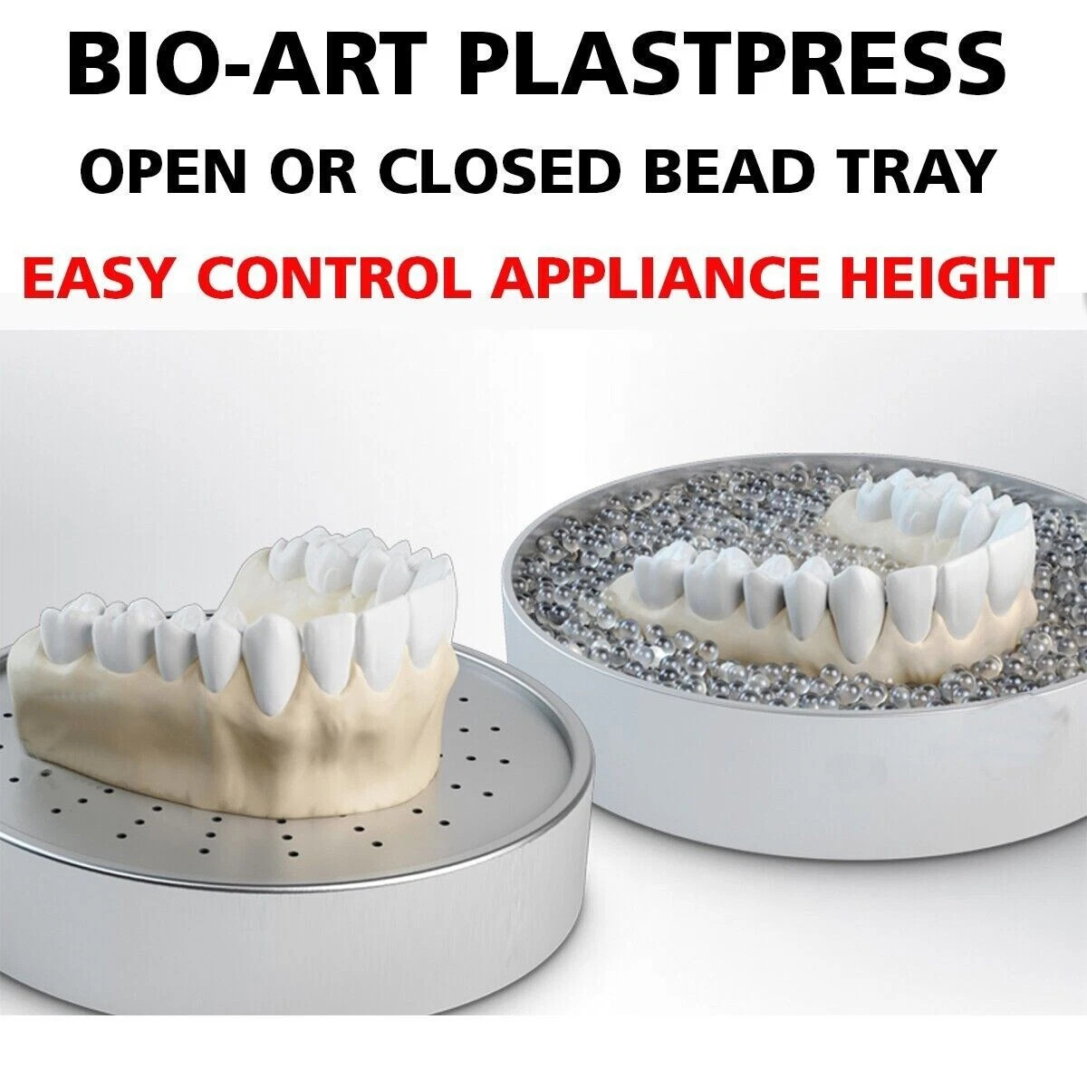 BIOART Dental Lab Plates Pressure Vacuum Forming PlastPress Machine 1400W Motor