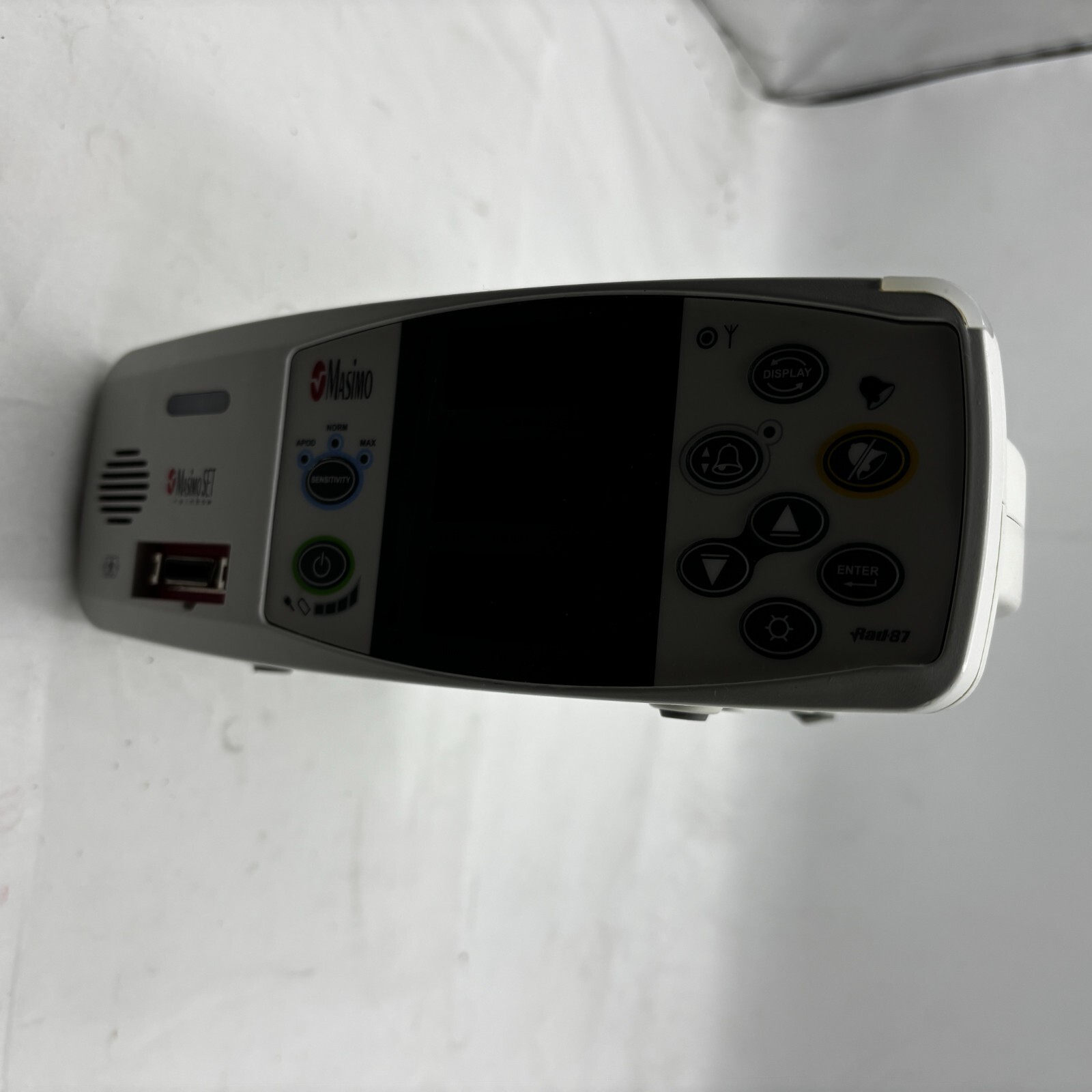 MASIMO SET RAINBOW RAD-87 PULSE OXIMETER RAD87 RS-232 100-240V 50/60HZ 15VA 🎯