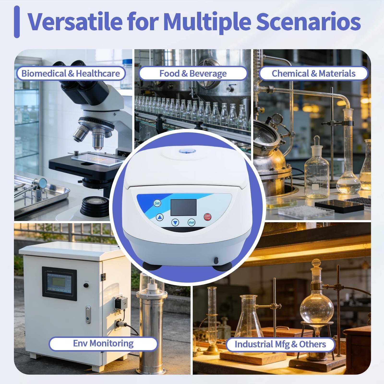 PRP Centrifuge Machine w/6x10ml 110V 500-5000RPM Electric Centrifuge Machine