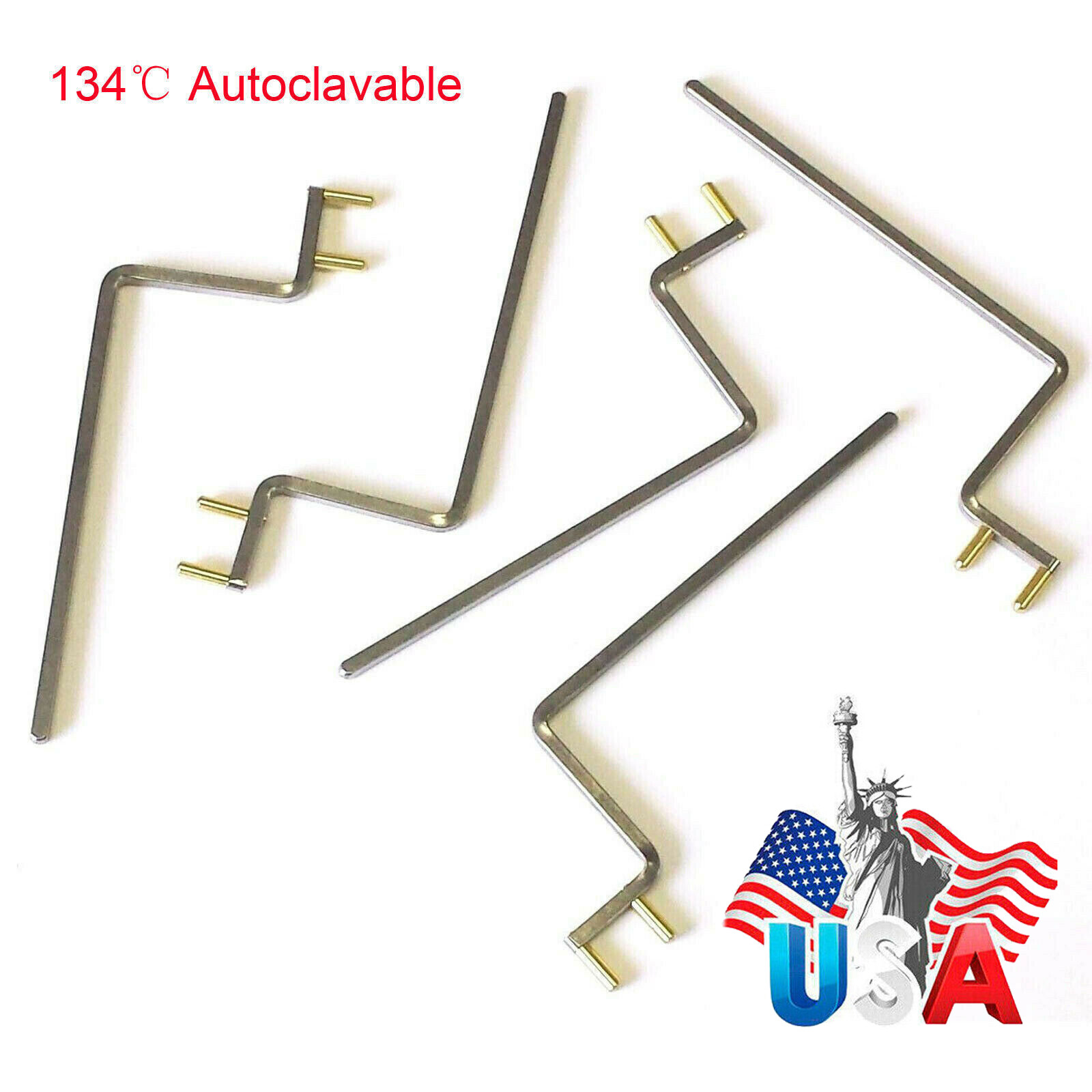 10 Pcs Dental XCP Posterior Metal Indicator Arm X-Ray Positioning Arm – Yellow