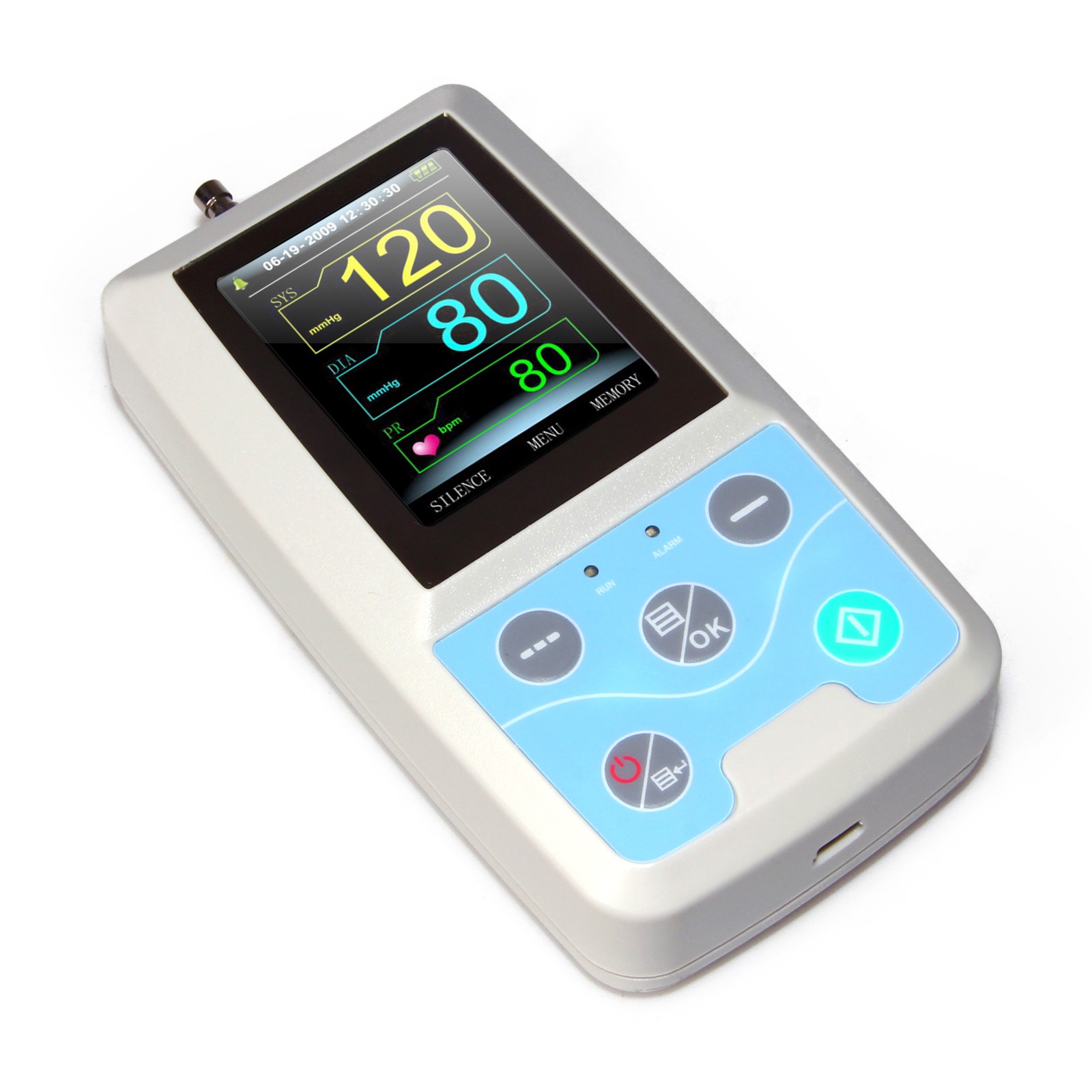 1PCS PM50 Patient Monitor Vital Signs Digital NIBP SPO2 Ambulatory NIBP Holter M