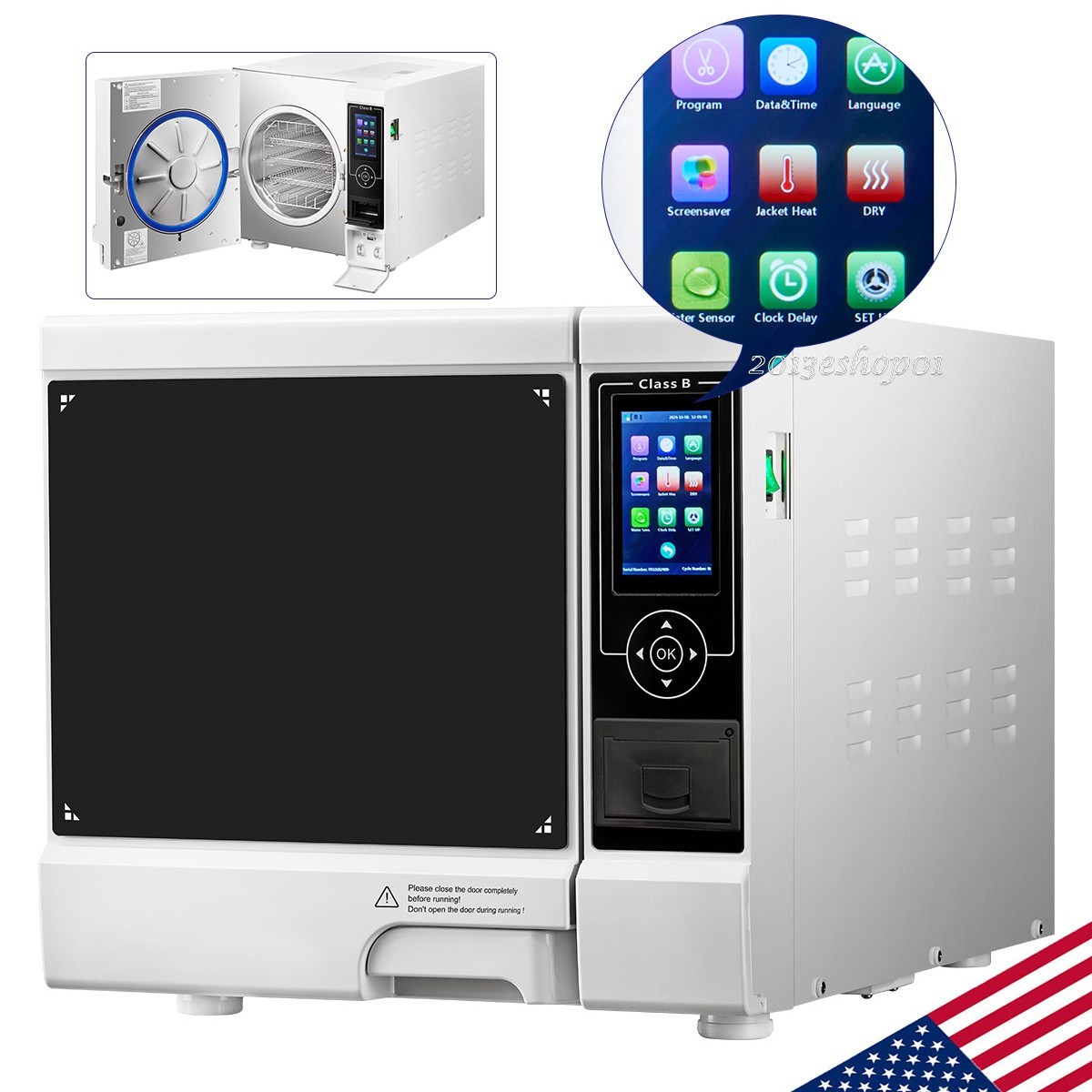 Dental Class B Autoclave Steam Sterilizer /Portable Delivery Unit Air Compressor