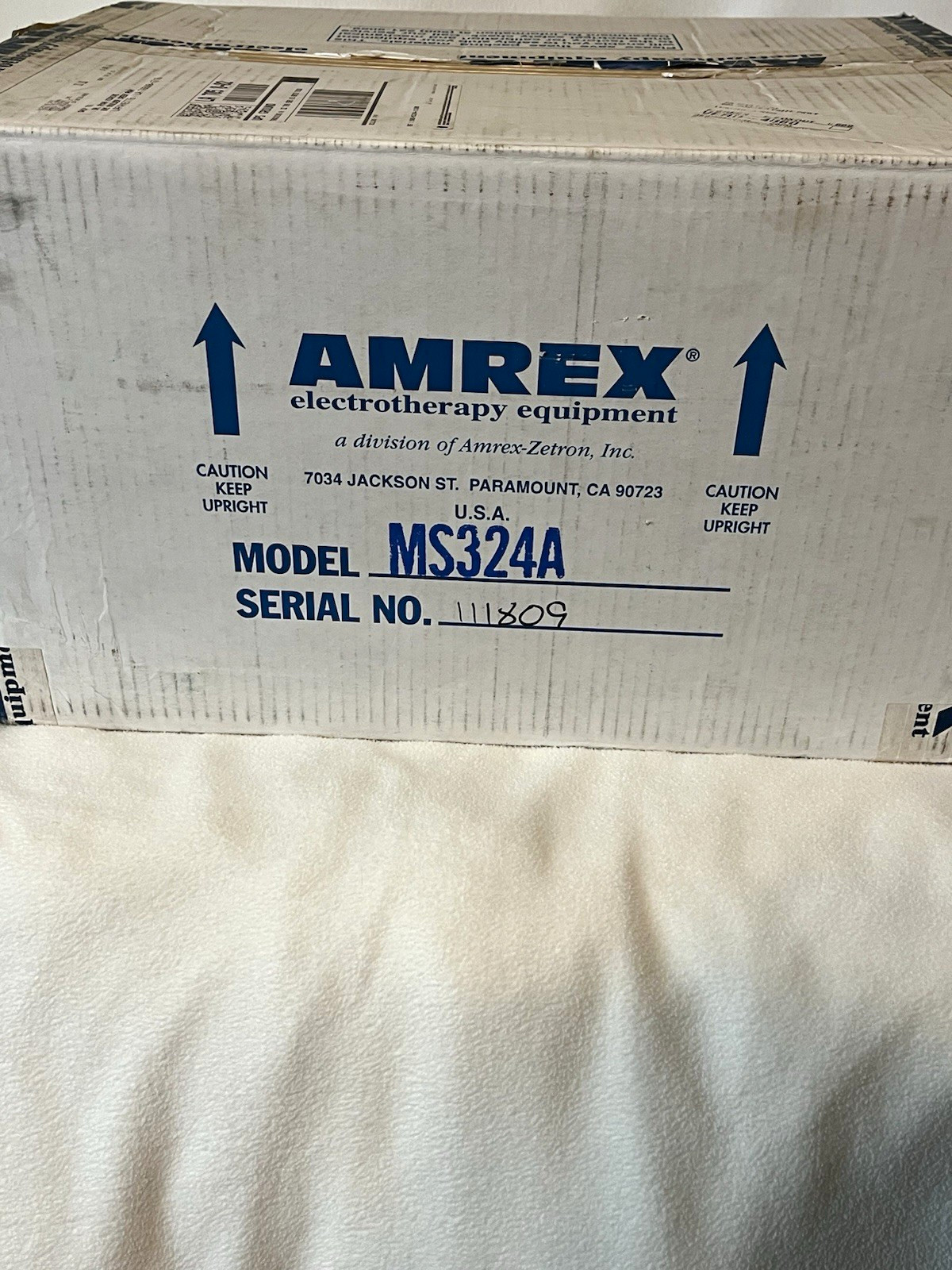 AMREX MS324A 2-Channel EMS Stimulator Unit for Physical Therapy, Bench Top