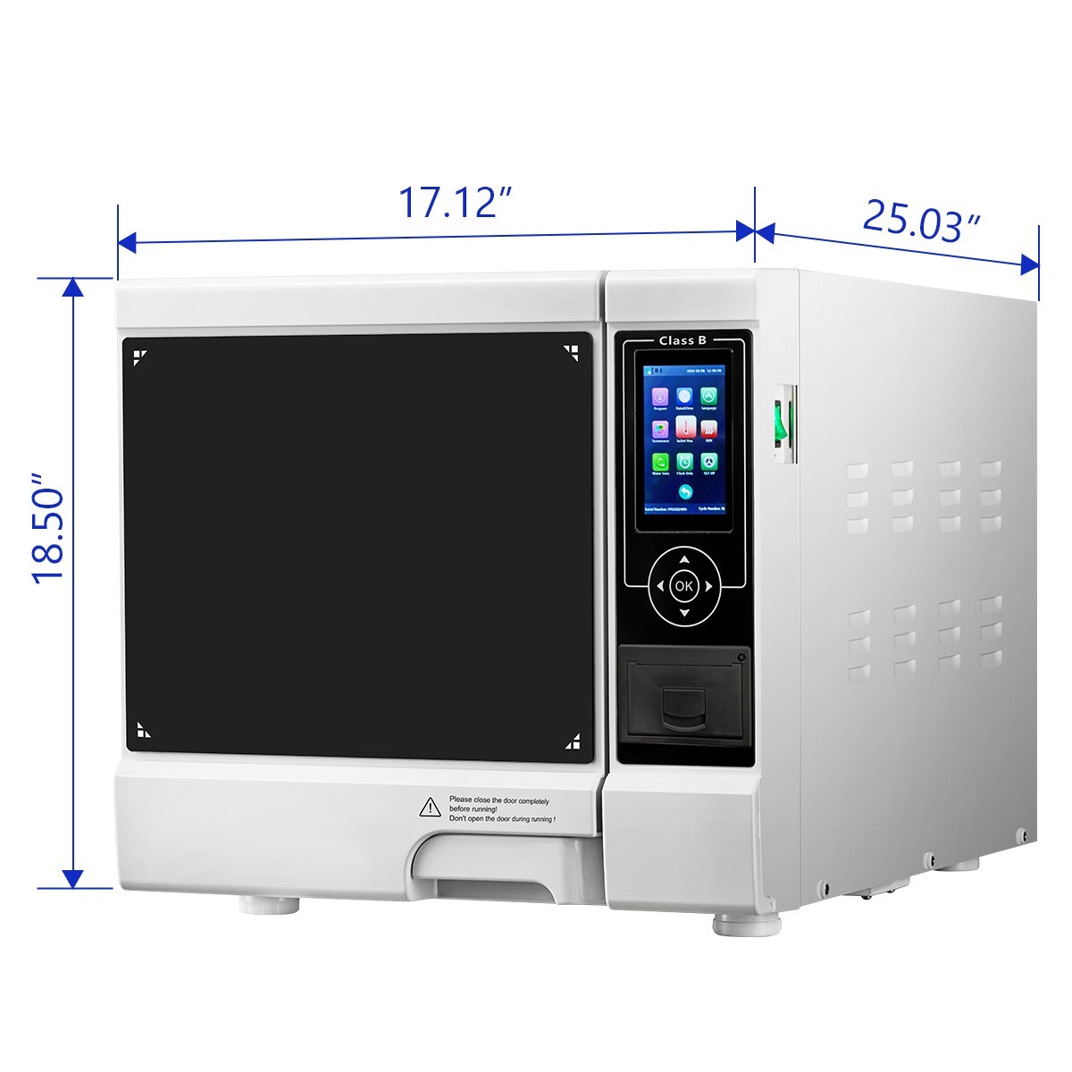 18L Dental Lab Autoclave Steam Sterilizer Automatic Sterilization Equipment US